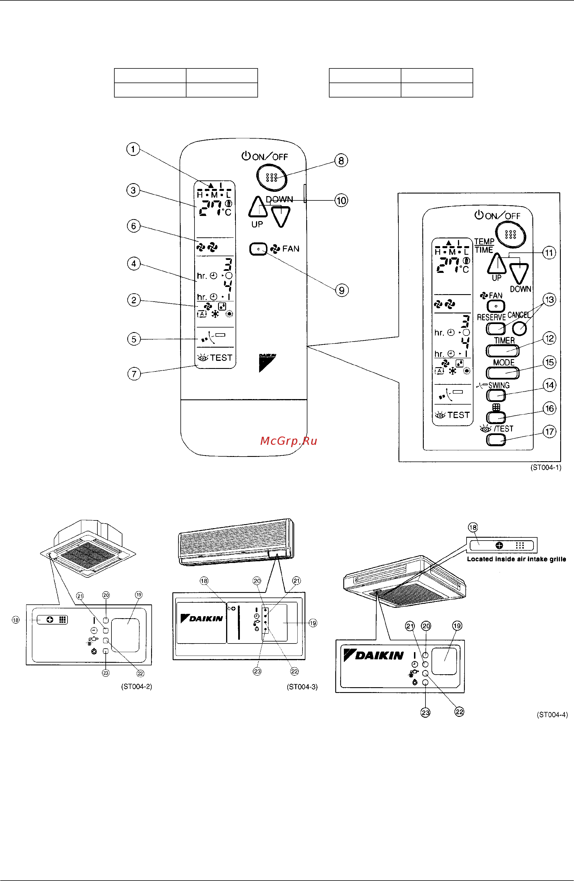 Daikin FHB35FV1 [23/244] Wireless remote controller