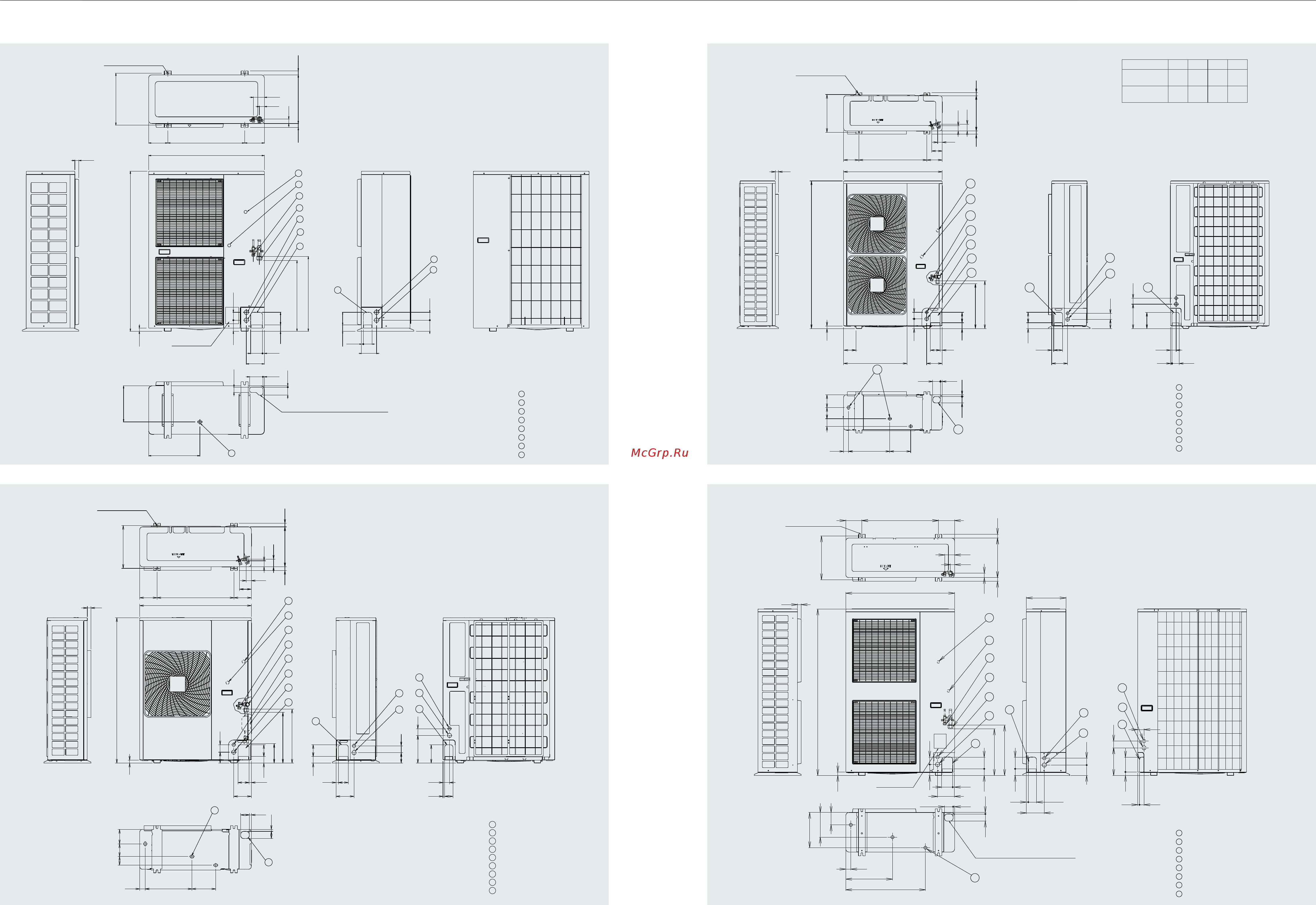 Daikin FHYC50KVE [37/40] D i m e n s i o n s