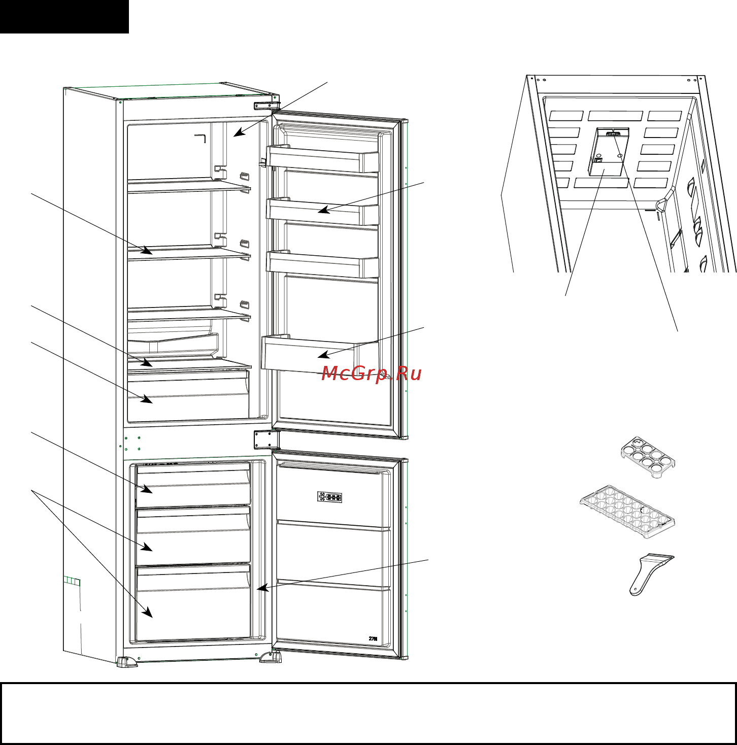 Candy BCBS 172 FN [25/132] Componenti dell elettrodomestico e scomparti