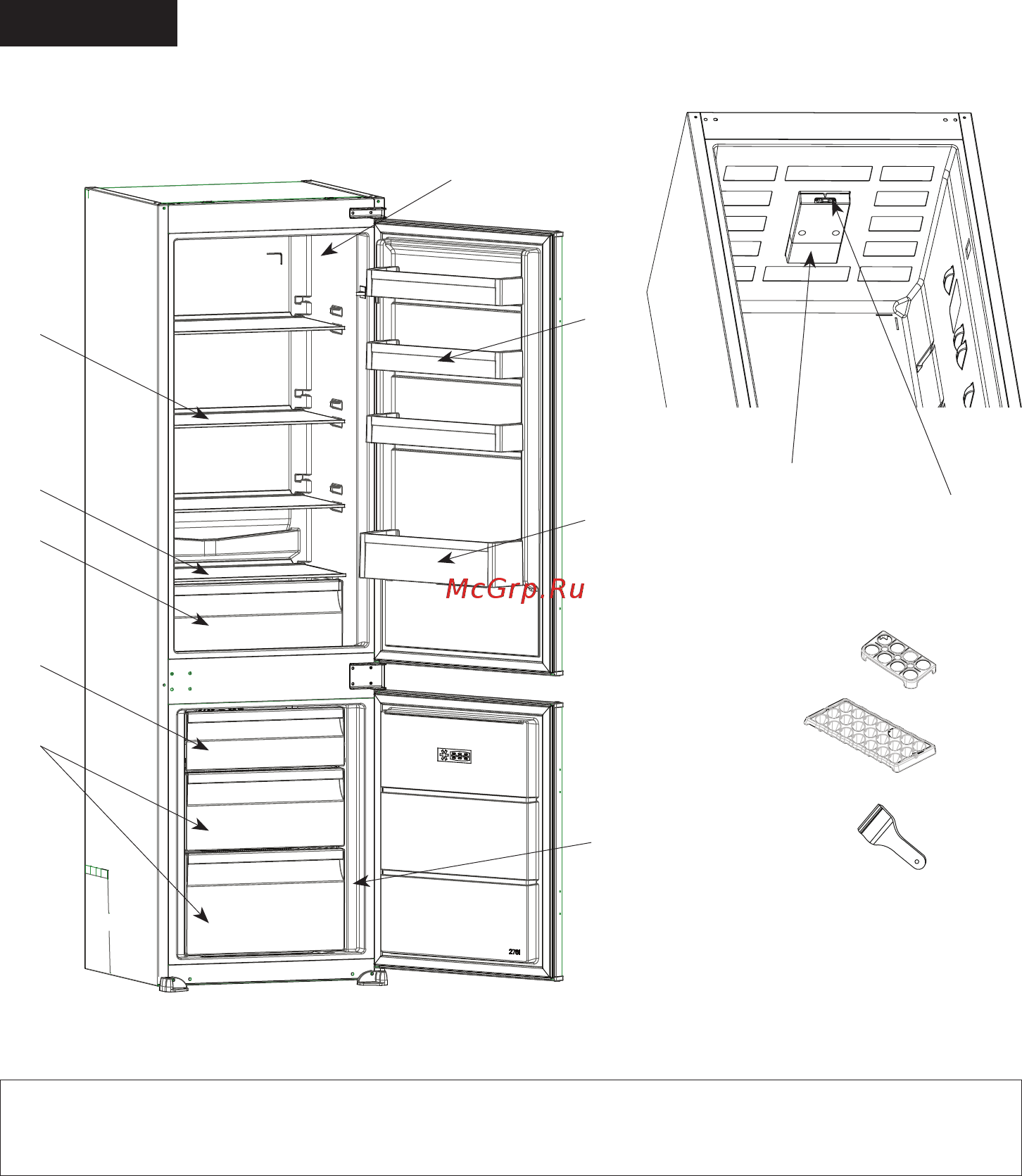 Candy BCBS 174 TT [124/152] Части на уреда и отделенията част 7