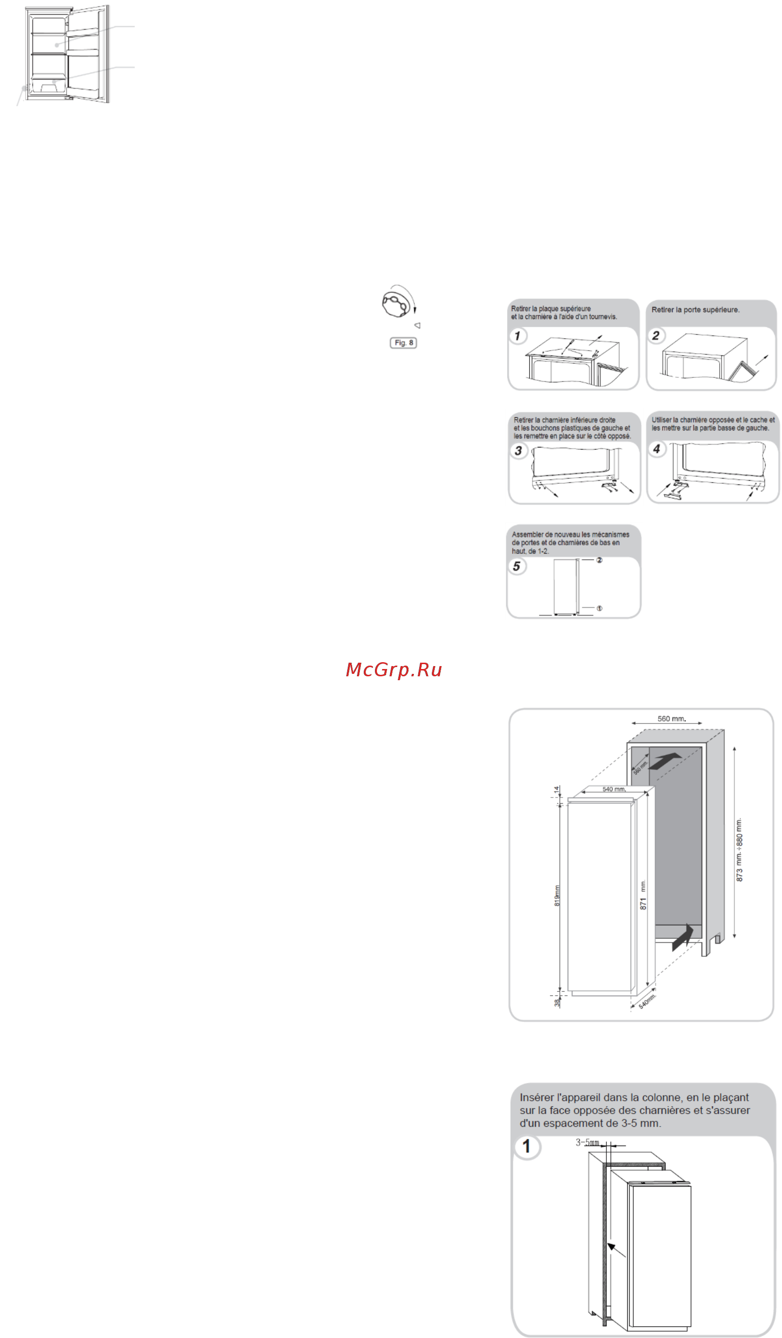 Candy CBL 150 NE [24/84] Dimensions du produit et compartiment dimensions du produit et compartiment encastre