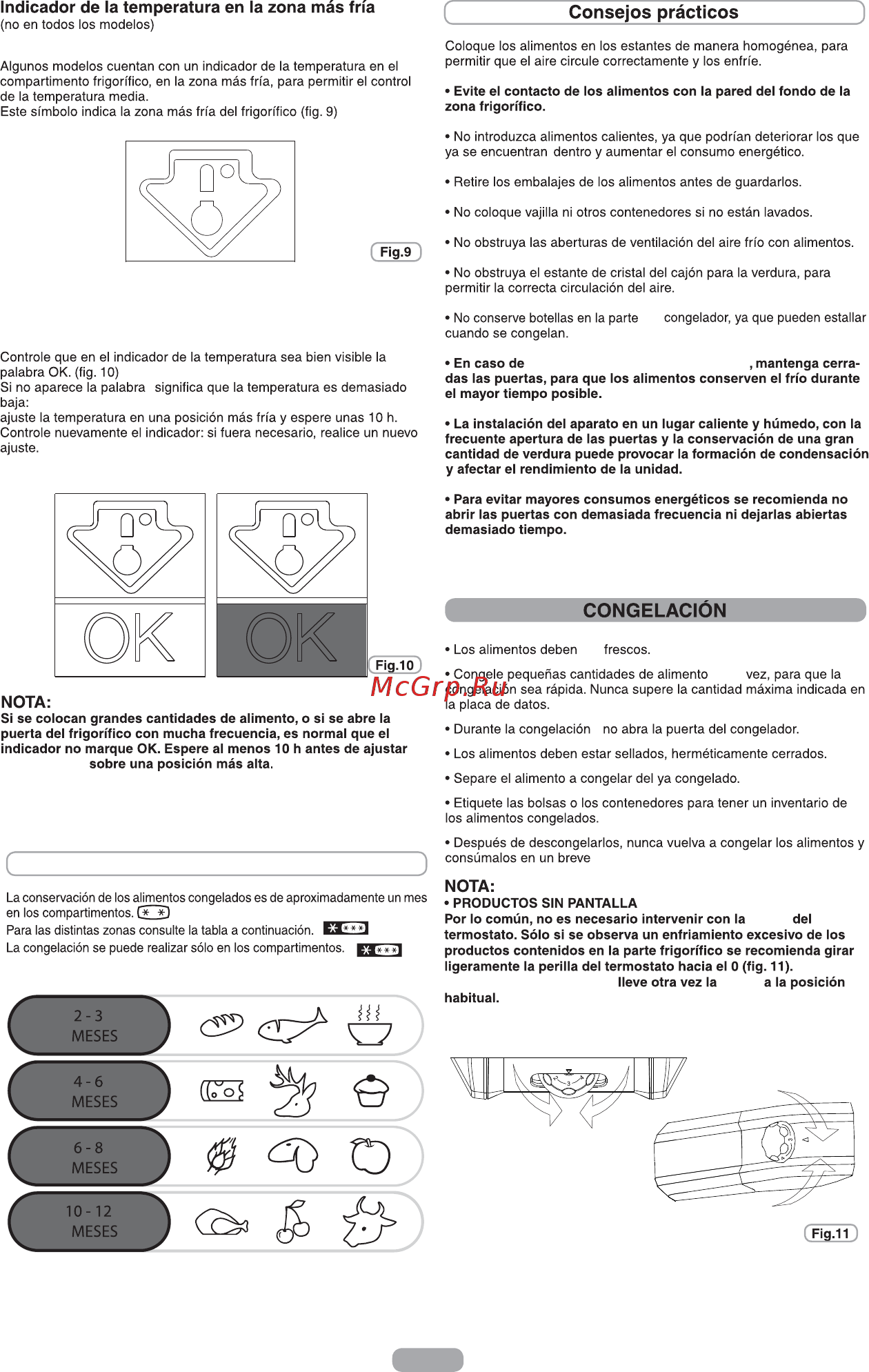 Candy CCBF 6182XFH/1 [33/115] Zona del congelador