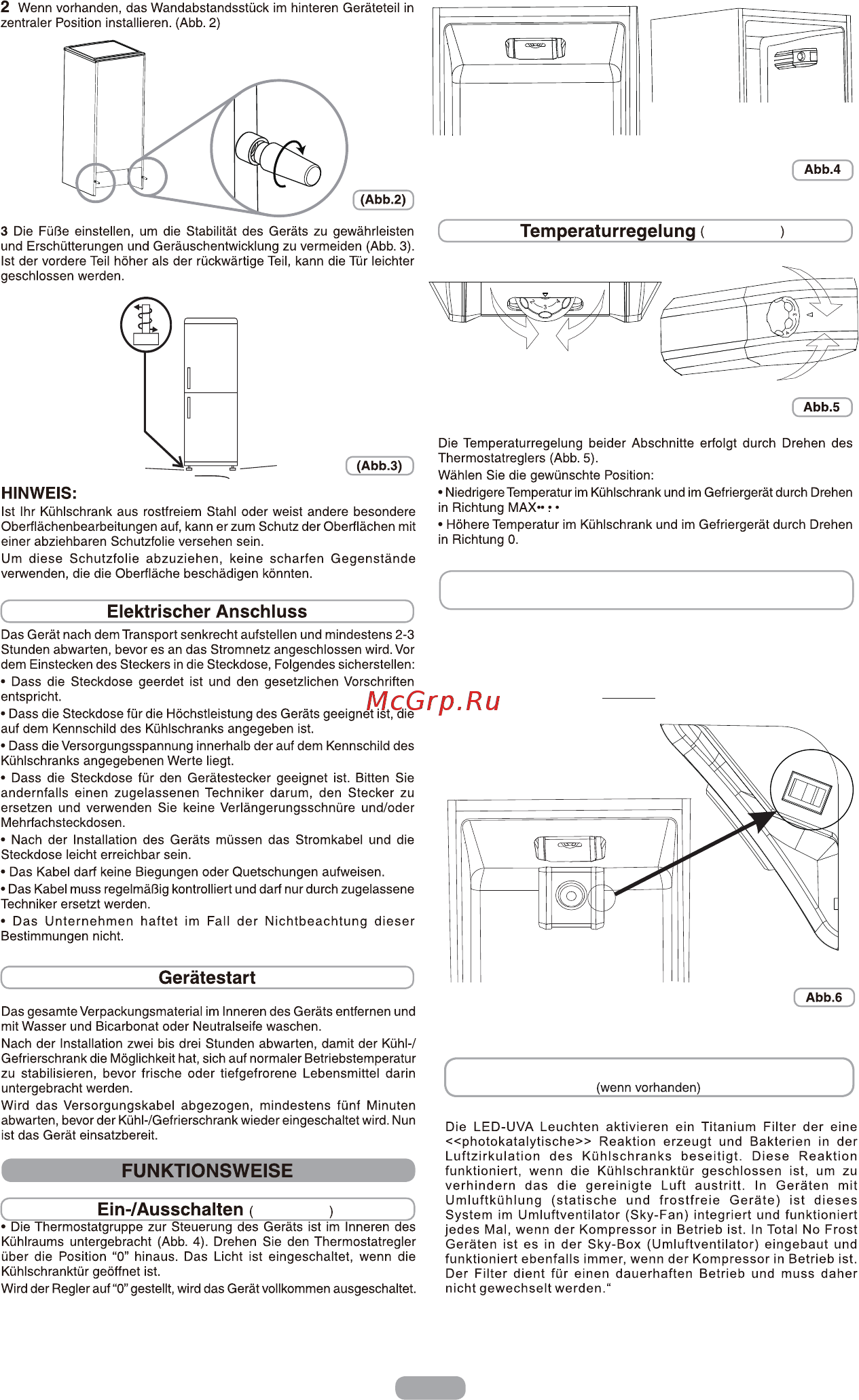 Candy CCBF 6182XFH/1 [53/115] Kühlraum umluftkühlung falls vorhanden