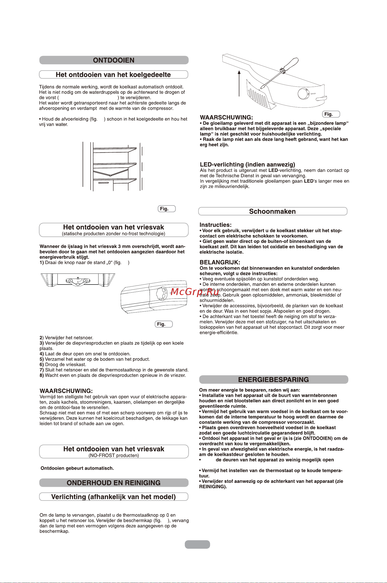 Candy CRDN 6202 W [112/163] Vervanging van de lamp