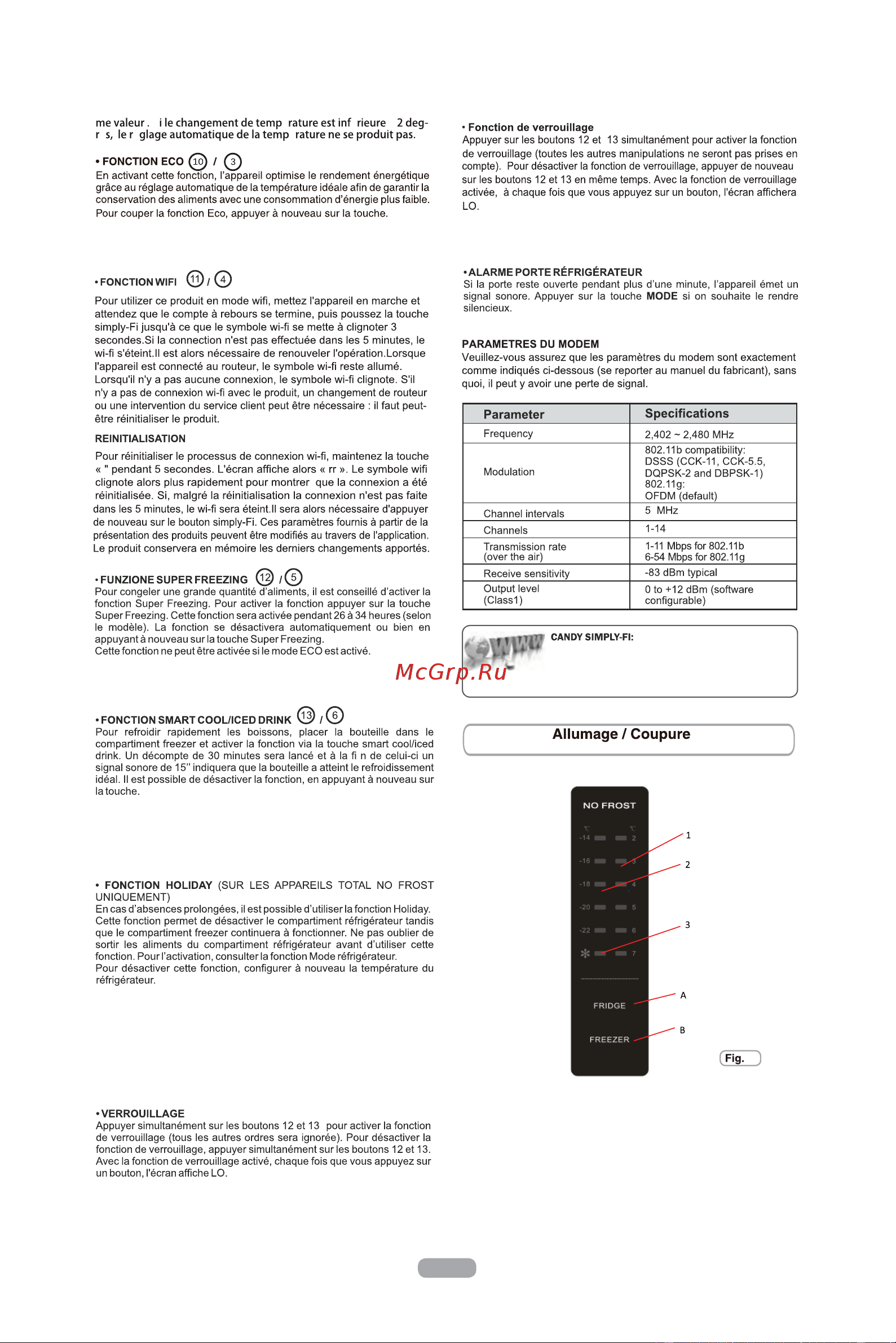 Candy CCS 5172W [61/163] Fr 5 8