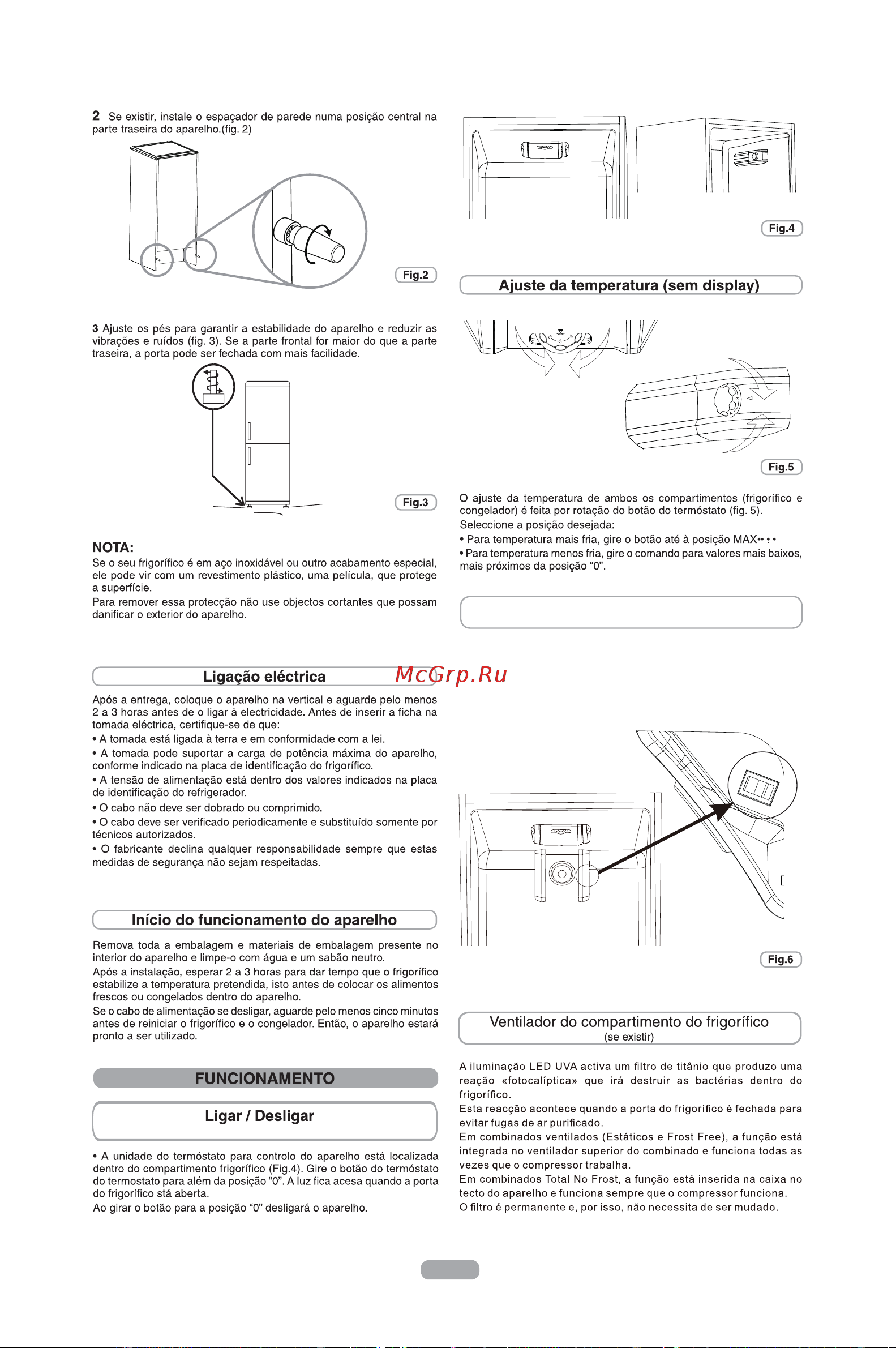 Candy CRDN 6202 W [88/163] Compartimento refrigeração com ventilação se existente