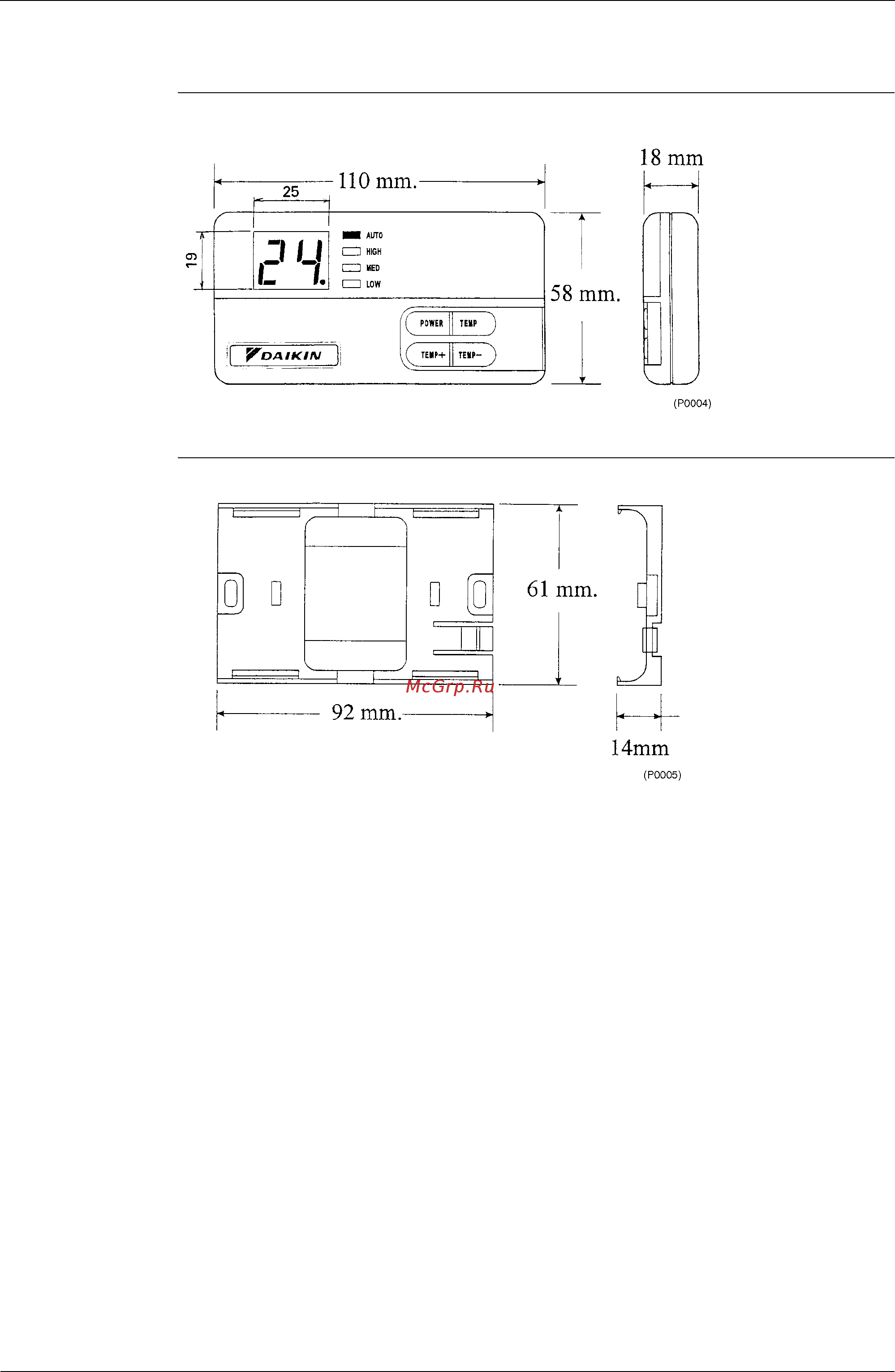 Daikin FDMG100AV1 [11/51] Digital remote controller krc47 2