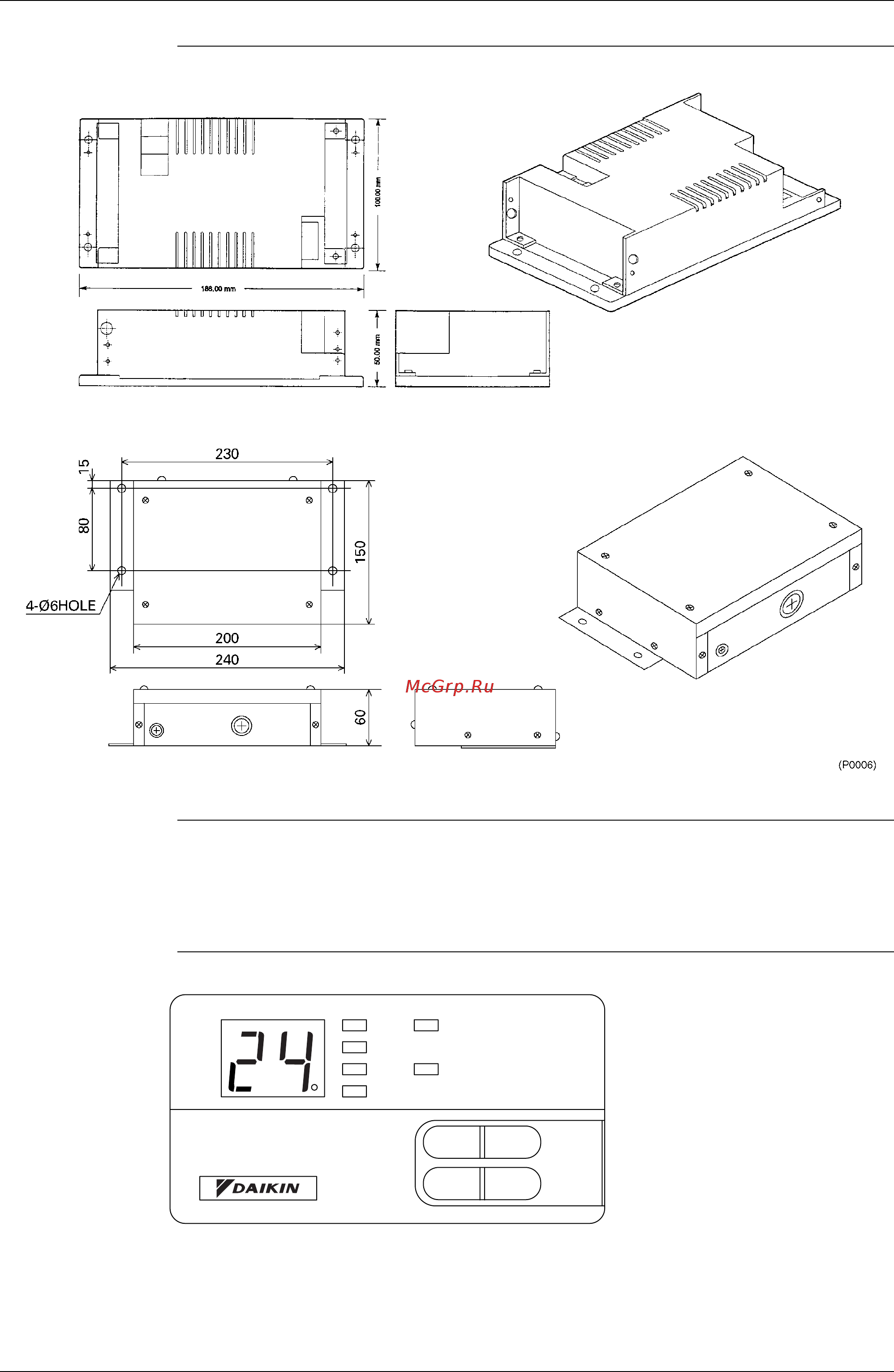 Daikin FDMG100AV1 [12/51] Digital remote controller for duct heater use krc47 4