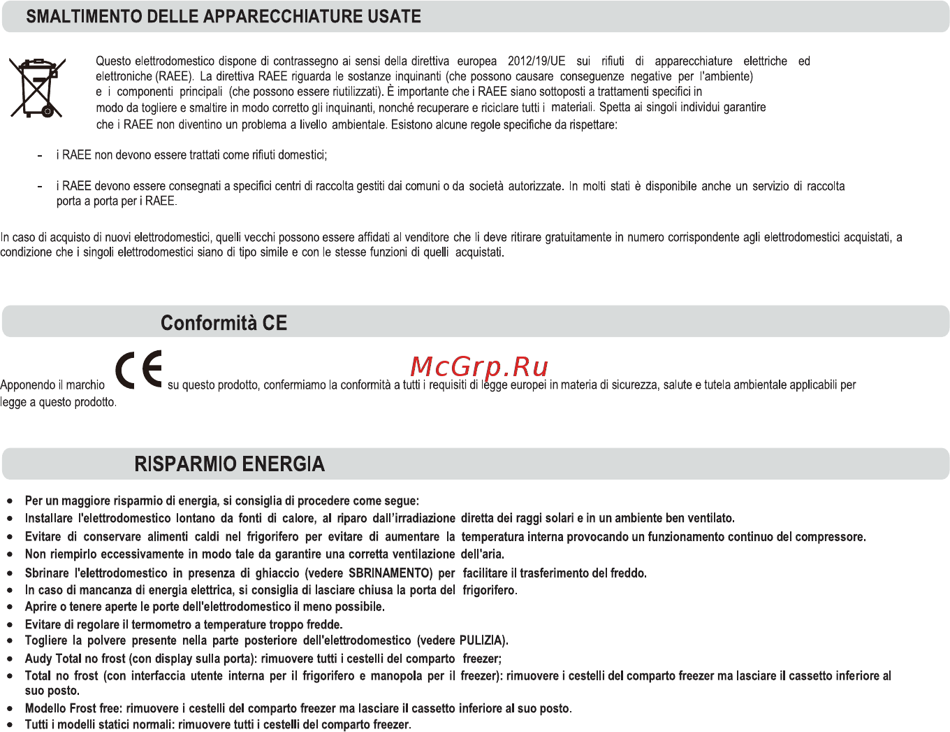 Candy CCTLS 542WH Инструкция по эксплуатации онлайн [4/99] 593020