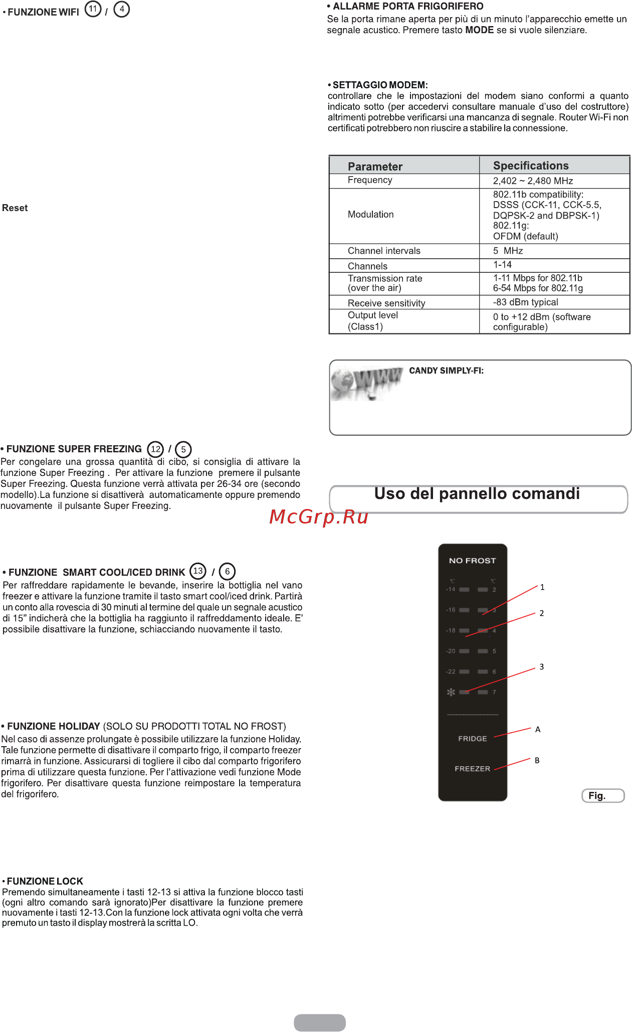 Candy CCTLS 544WHN [13/164] Se non vi sia alcuna connessione wi fi con il prodotto un cambio