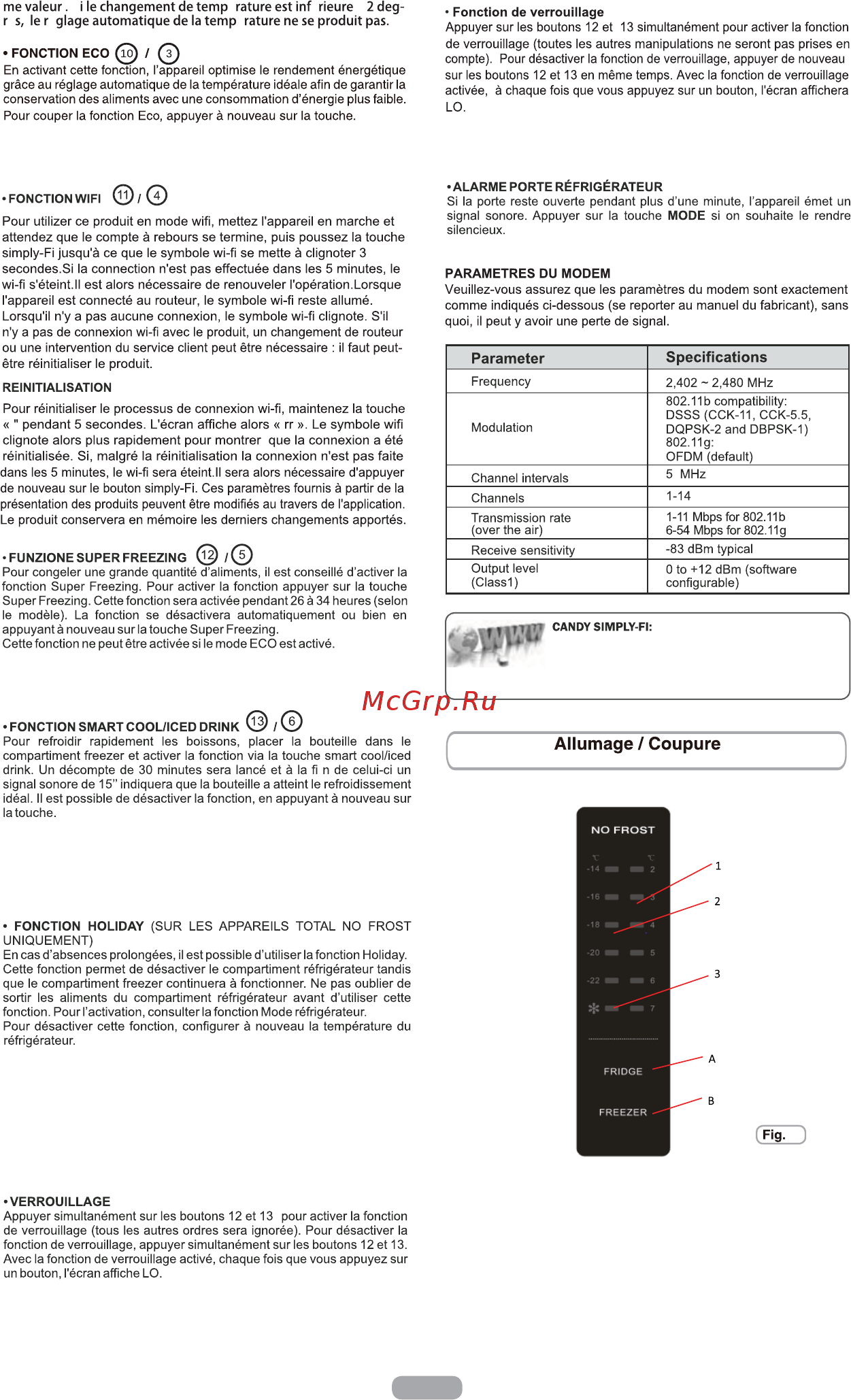 Candy CCTLS 544WHN [61/164] Fr 5 8