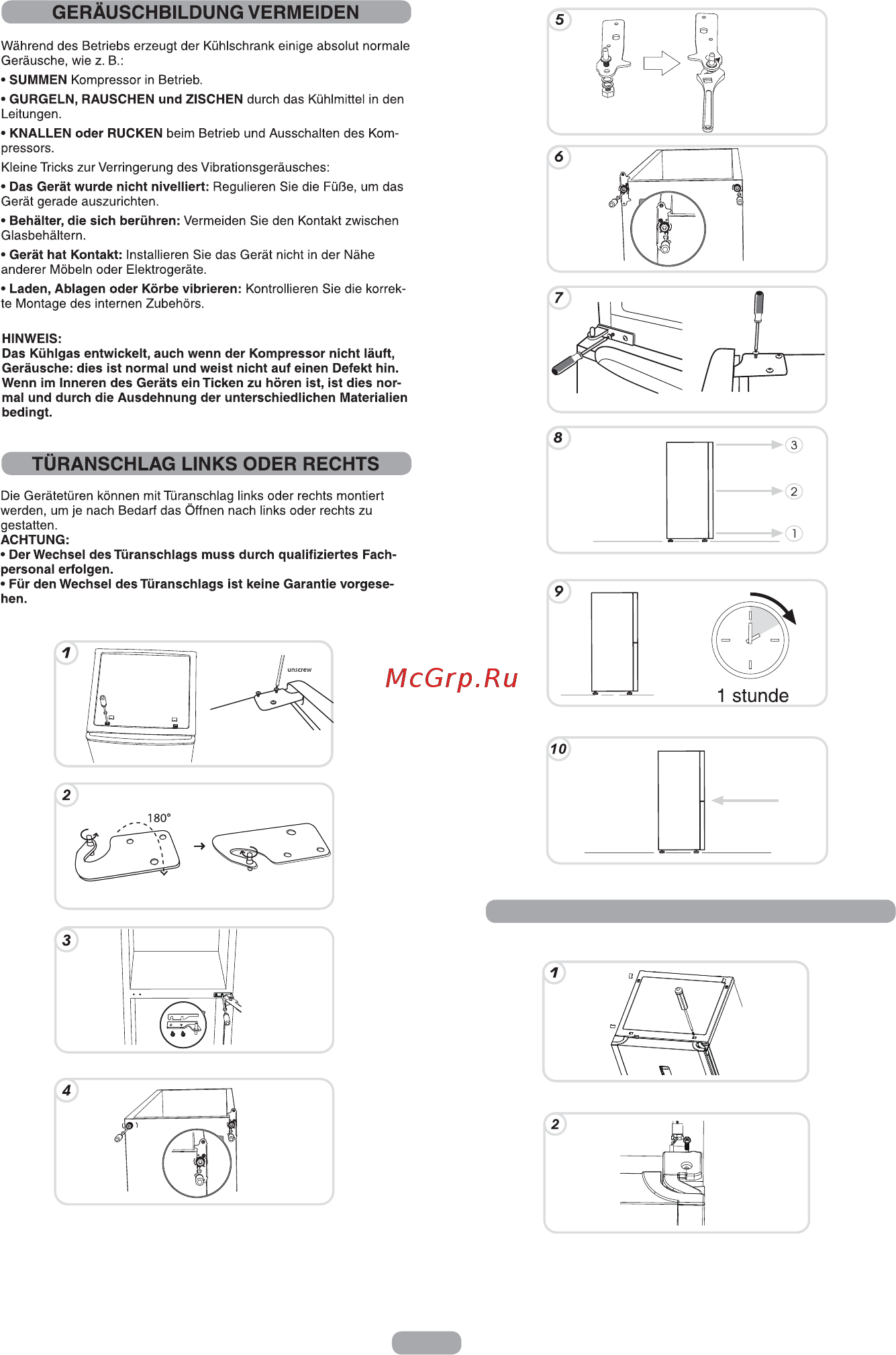 Candy CCTLS 544WHN [81/164] Reversibilität der tür elektronische
