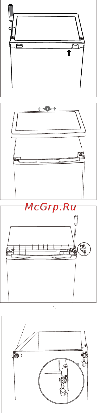 Candy CCTLS 542WHN [202/228] Spreminjanje strani odpipanja vrat