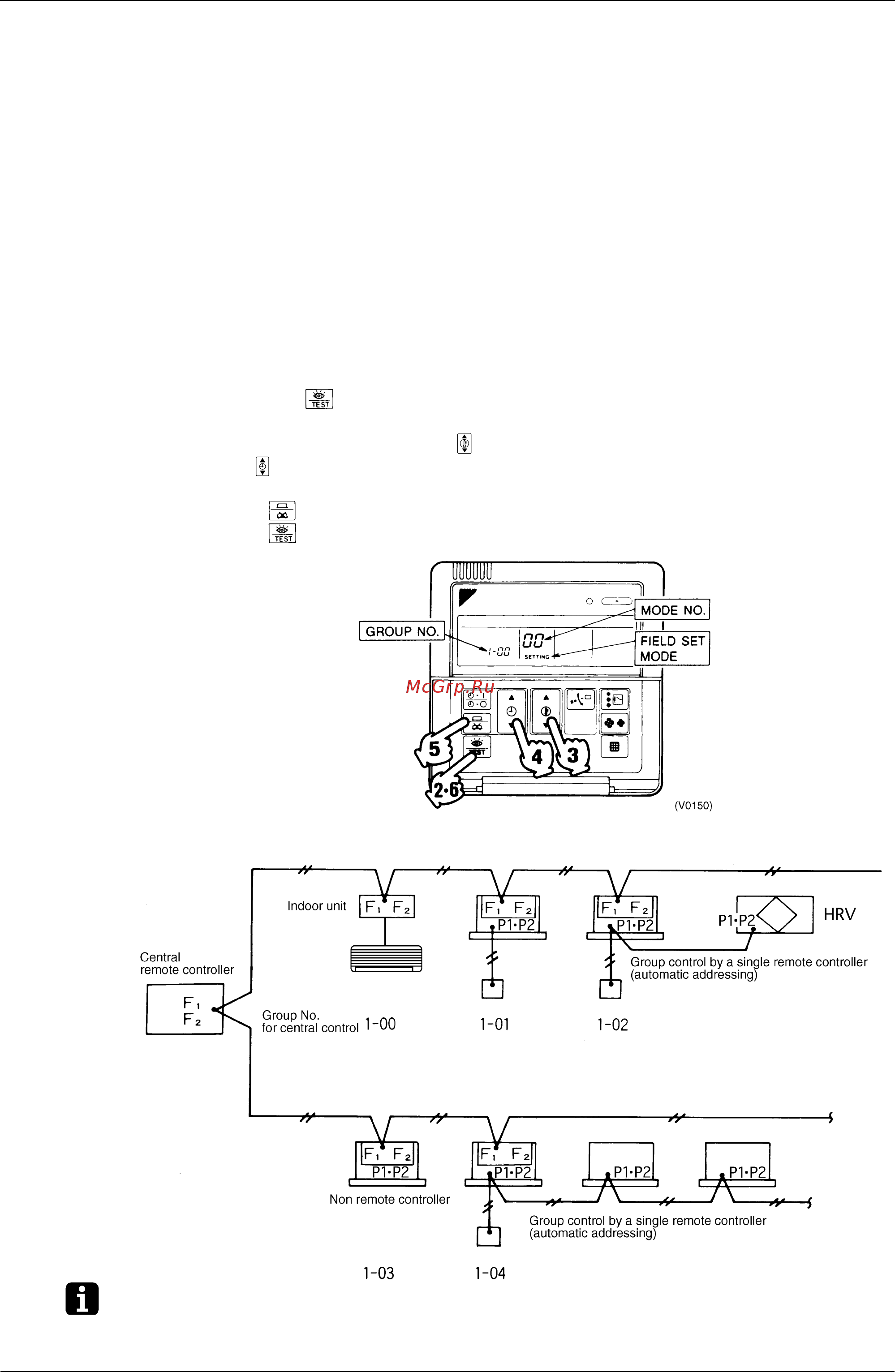 Daikin FDYM03FAV1C [233/410] Group number setting for central remote control