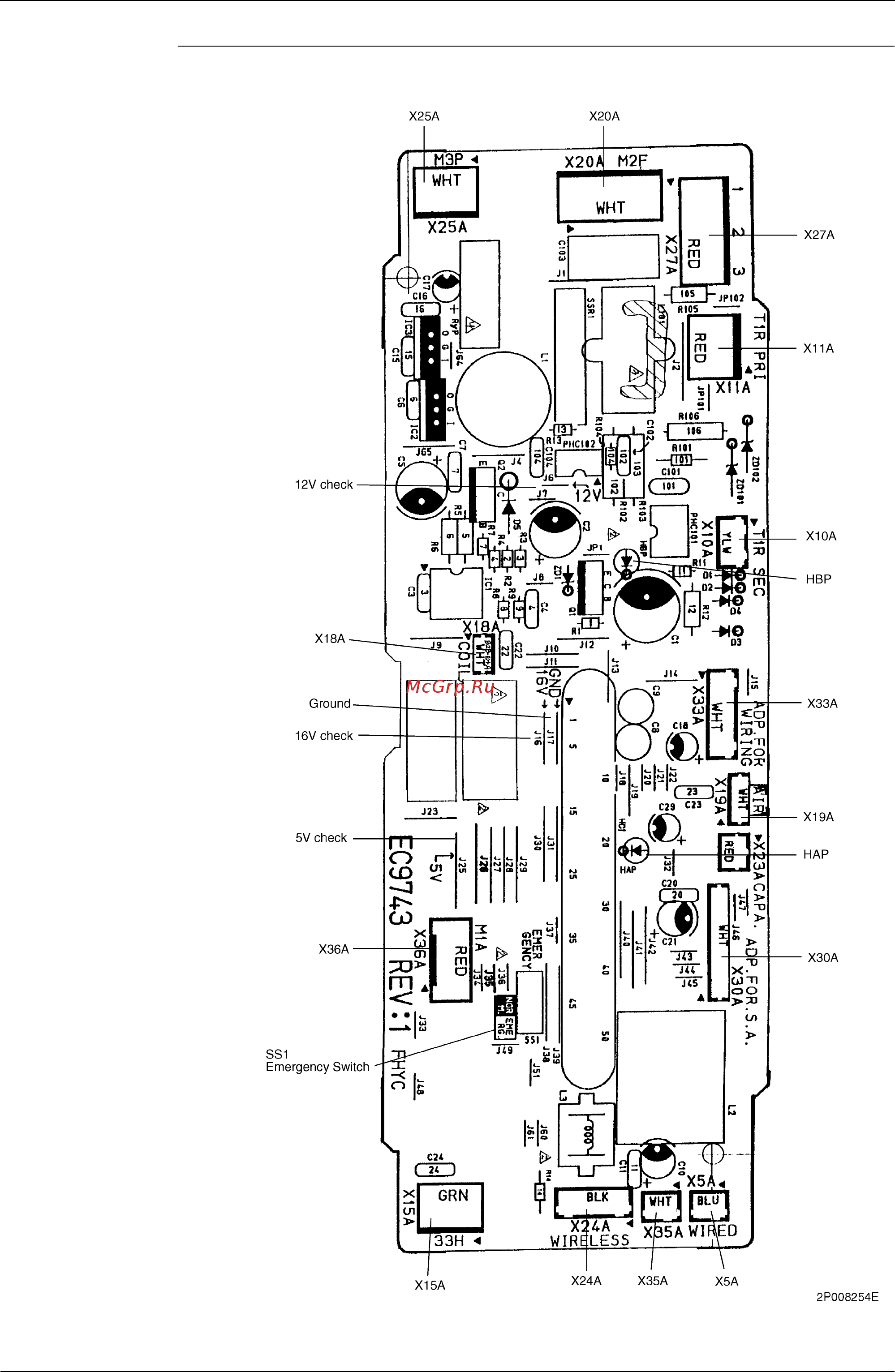 Daikin FDYM03FAV1C [87/410] Printed circuit board