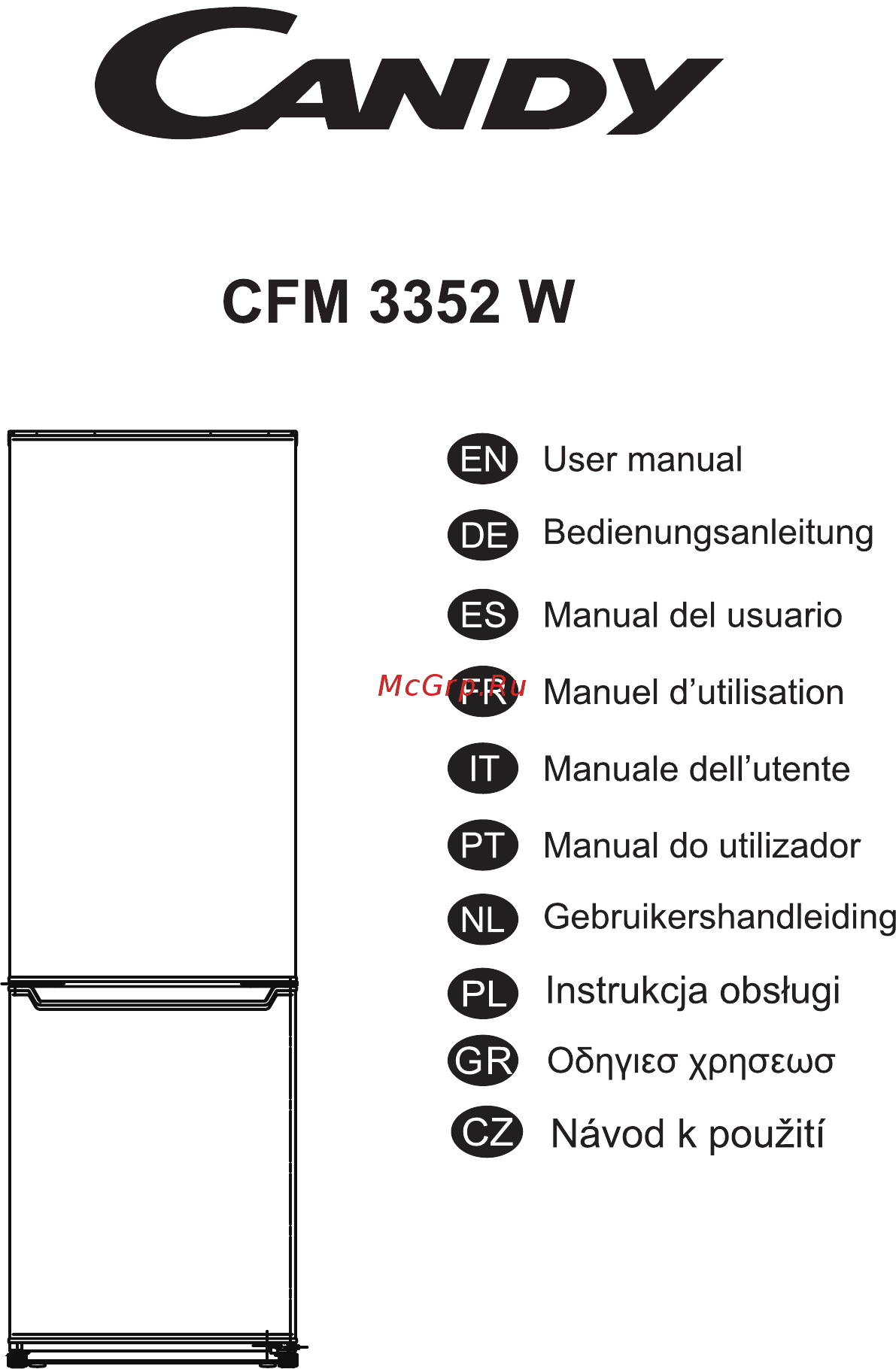 Candy CFM 3352 W Инструкция по эксплуатации онлайн