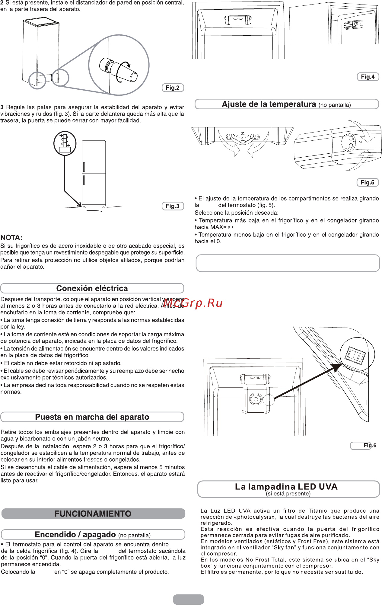 Candy CN204XPU WIFI [32/126] Ventilador del compartimento frigorífico si existe