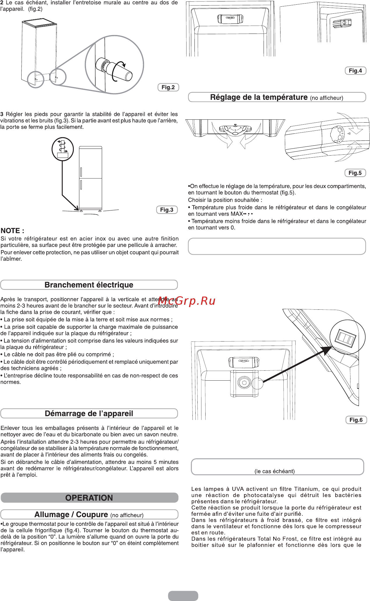 Candy CN204XPU WIFI [44/126] Compartiment ventilateur du réfrigérateur si présent