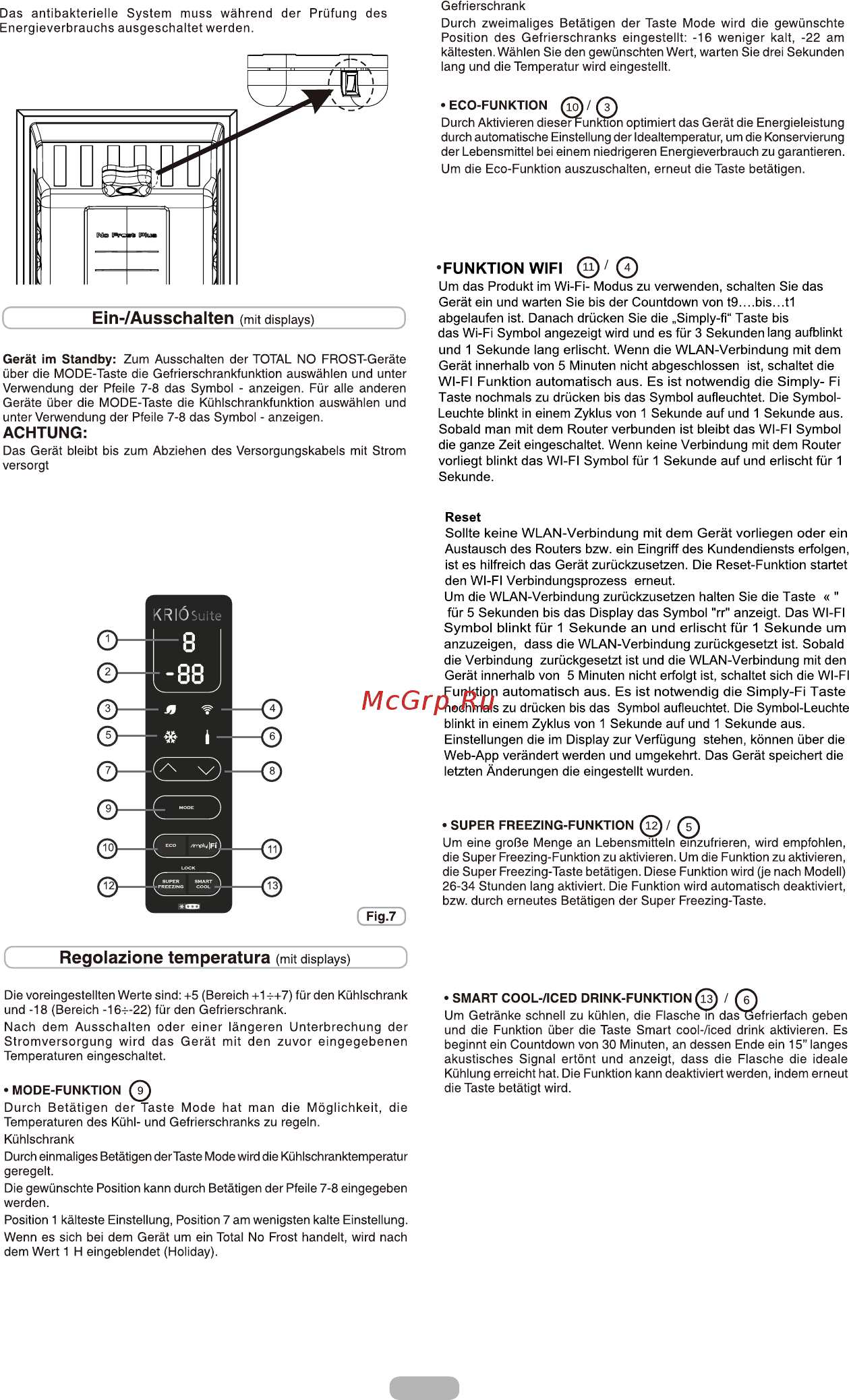 Candy CN204XPU WIFI [57/126] Wi fi nutzung sie können diese funktion aus der ferne durch drücken der taste smart cool auf der app aktivieren deaktivieren eine push benachrichtigung informiert sie wenn das getränk fertig gekühlt ist