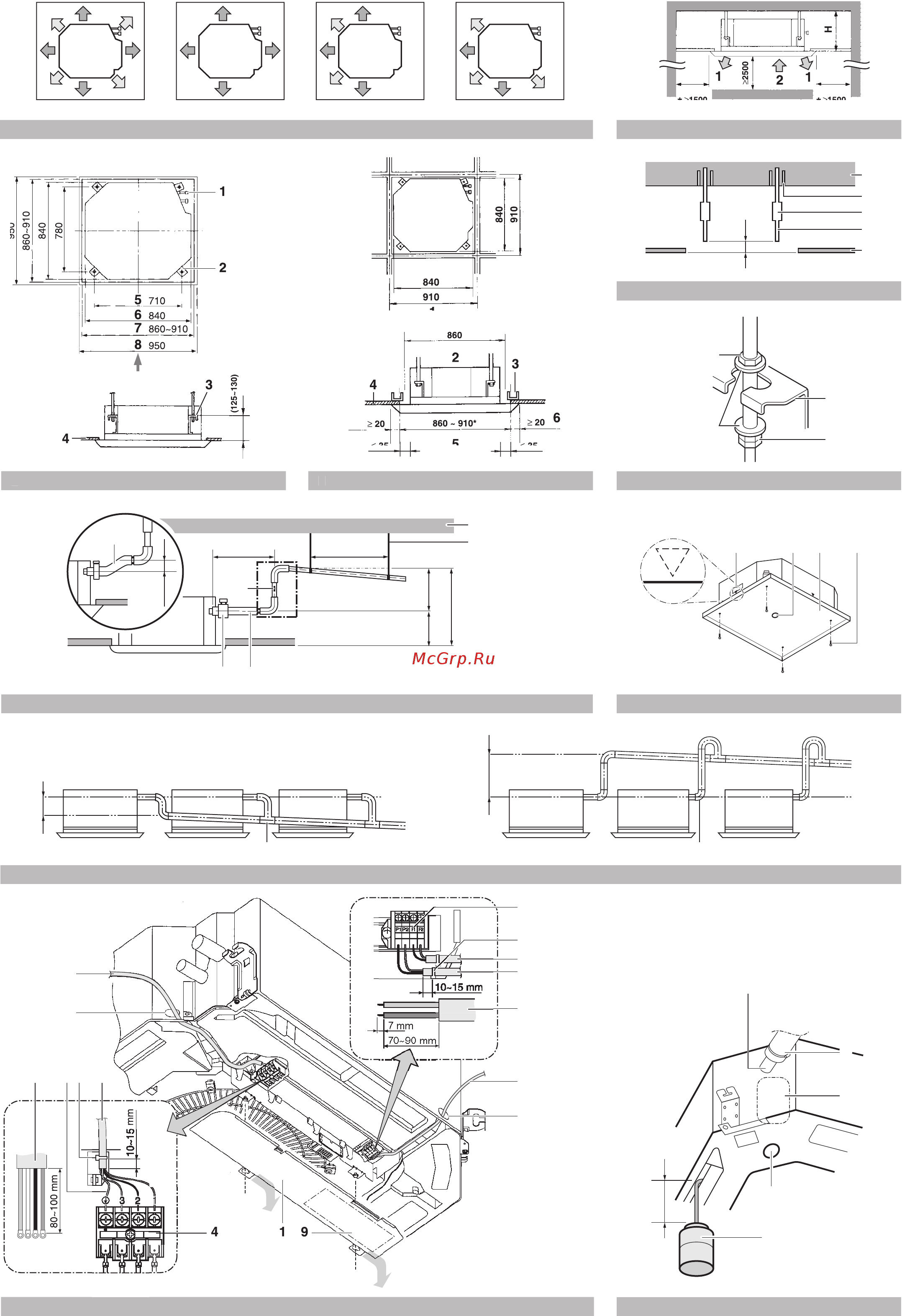 Daikin FCQ60C7VEB Инструкция по монтажу онлайн [2/16] 593837
