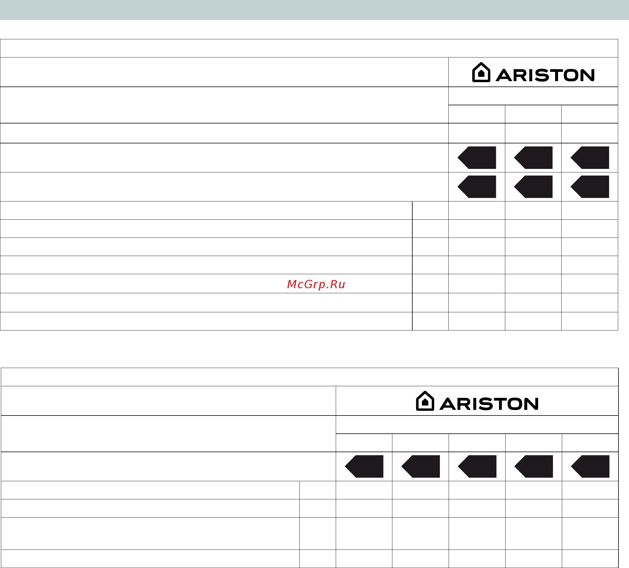Ariston GENUS ONE SYSTEM 30 [10/14] A a a a a