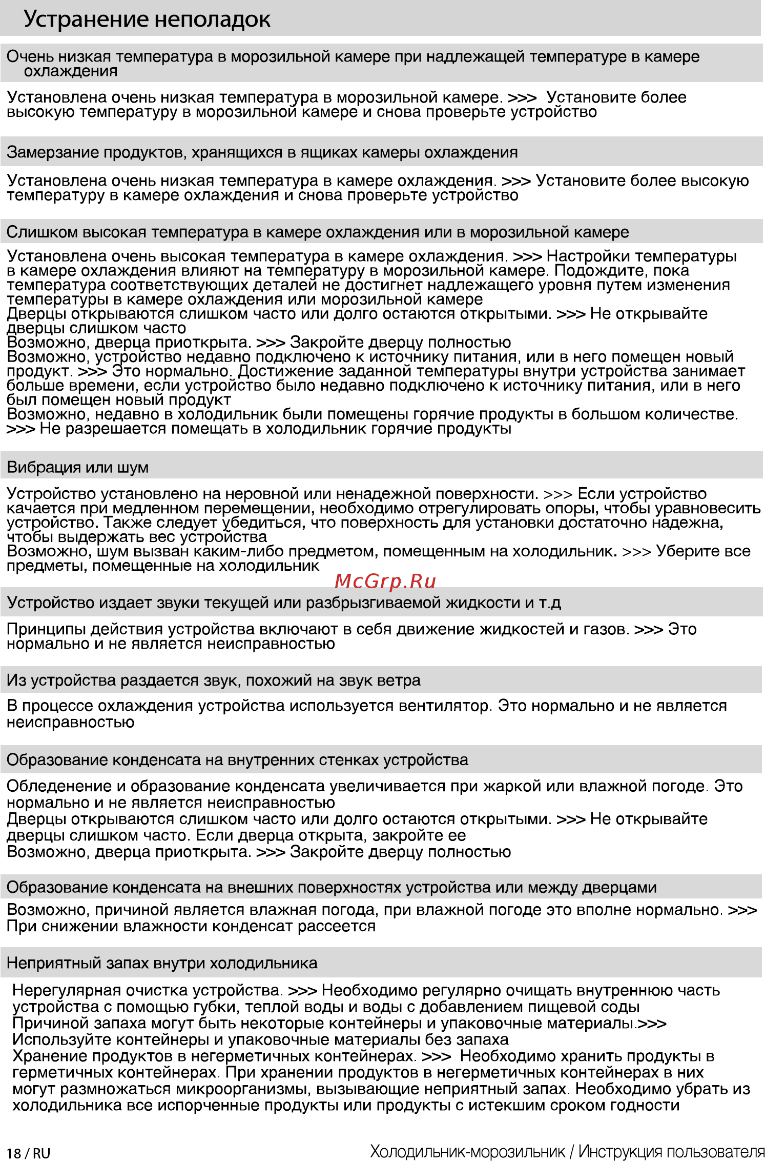 Beko RDSK 240M00W [18/0] Устранение неполадок