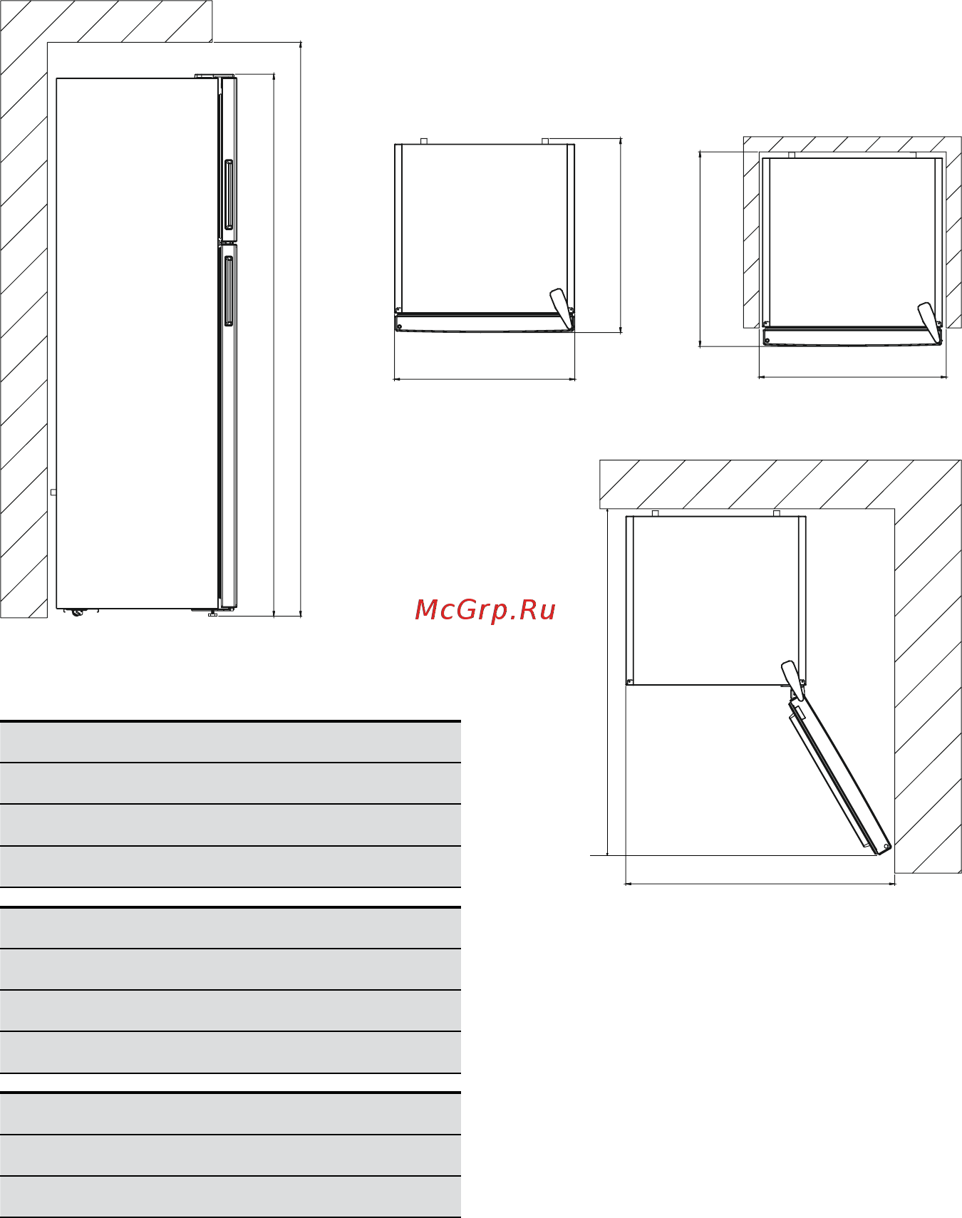 Candy CVDS 5162WN [94/120] Dimensiones
