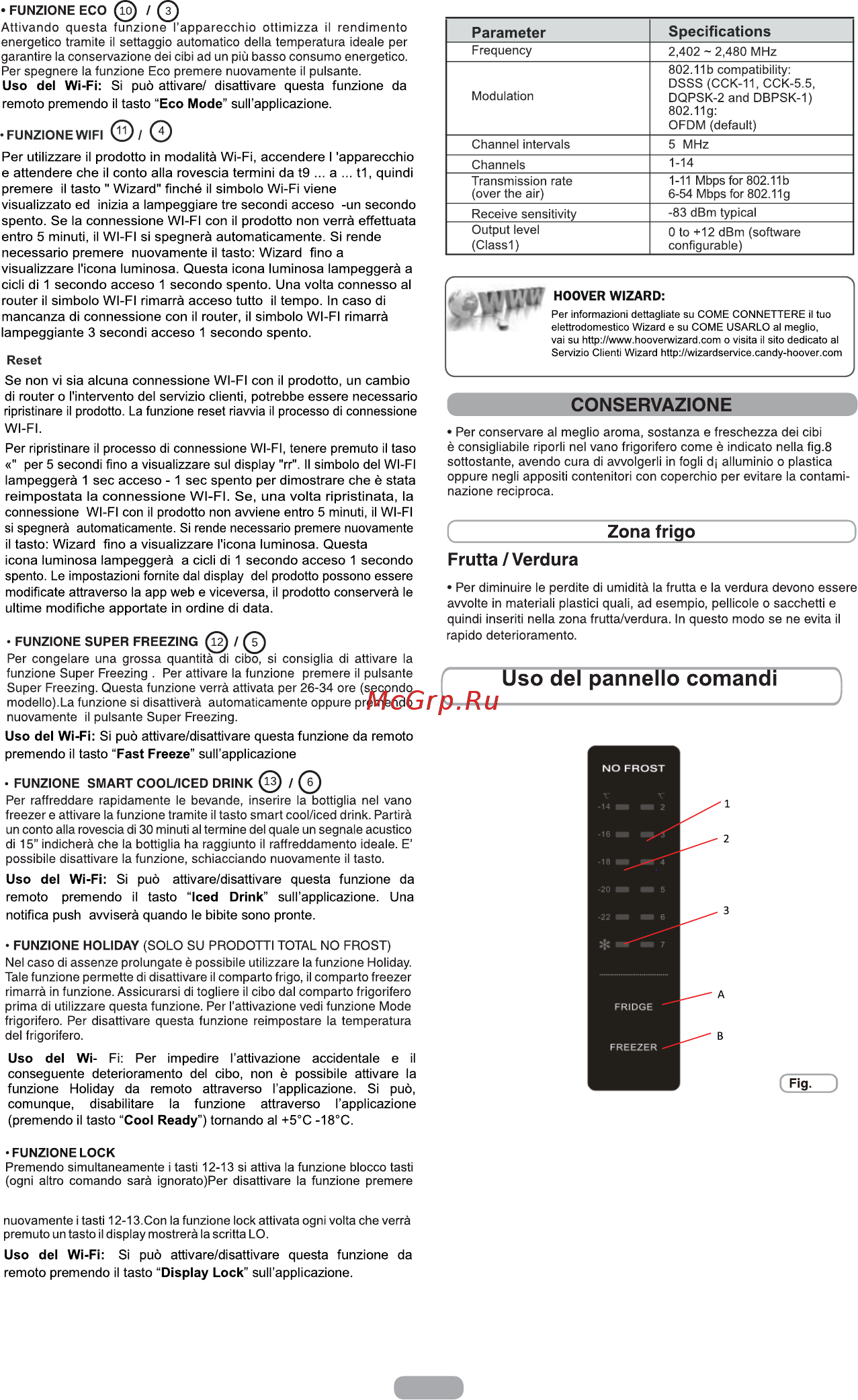 Candy FR CFC 4012X [13/163] Con l interfaccia utente esterno a led