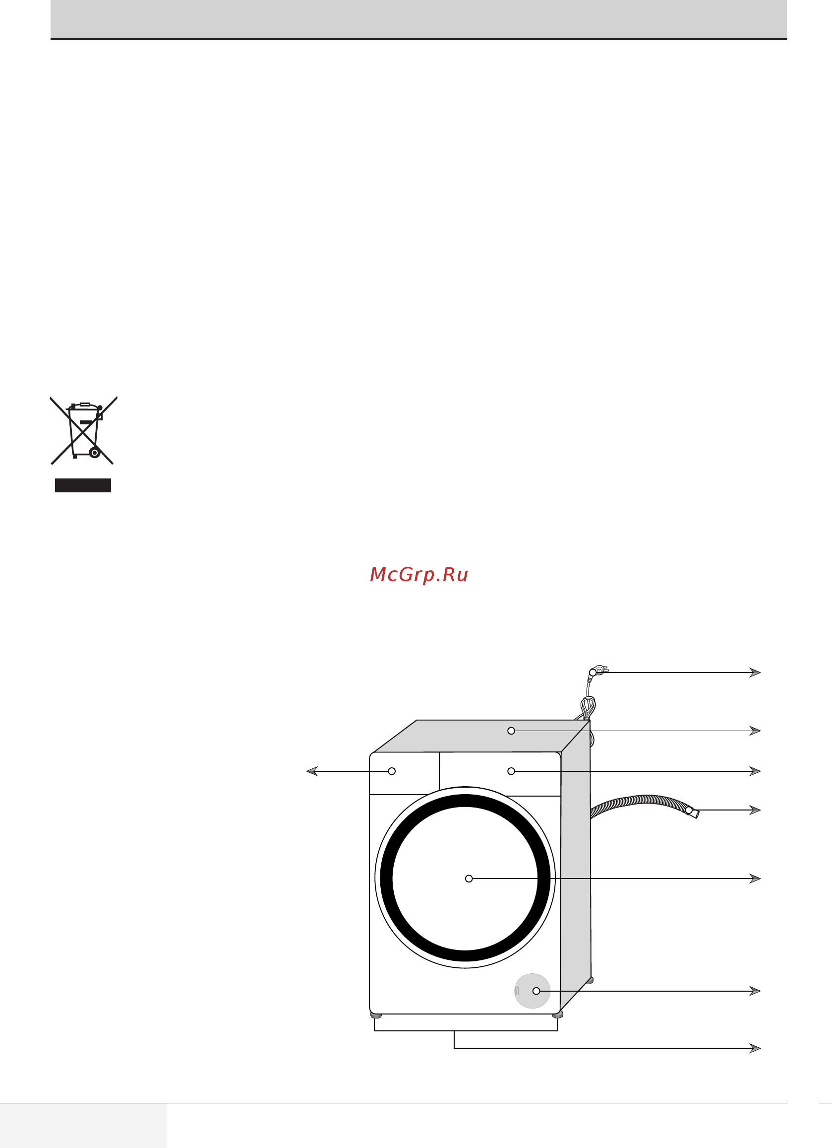 Beko RGE685P2BAA [4/36] Описание стиральной машины