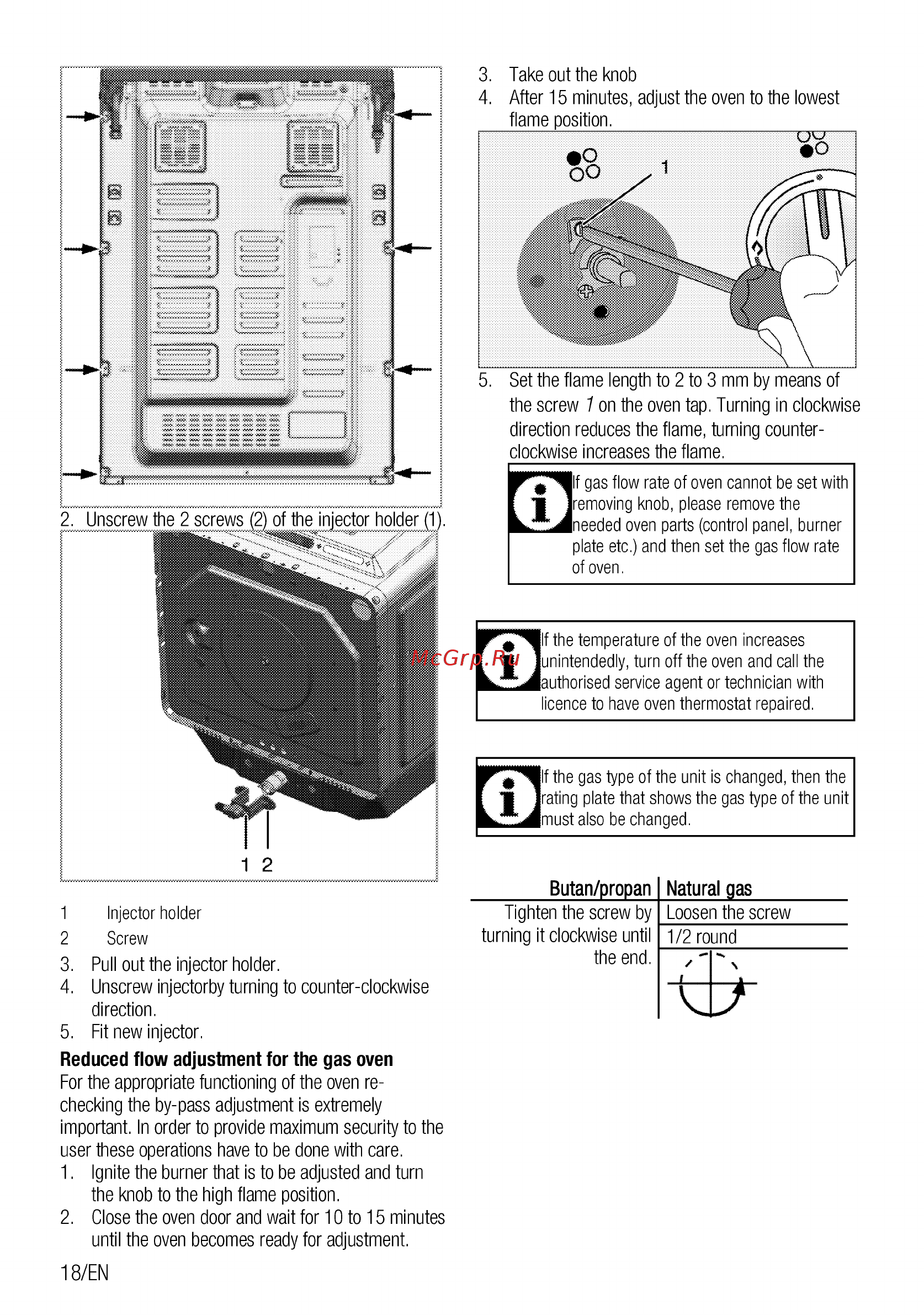 Beko FFSG52010W [18/96] Injector holder