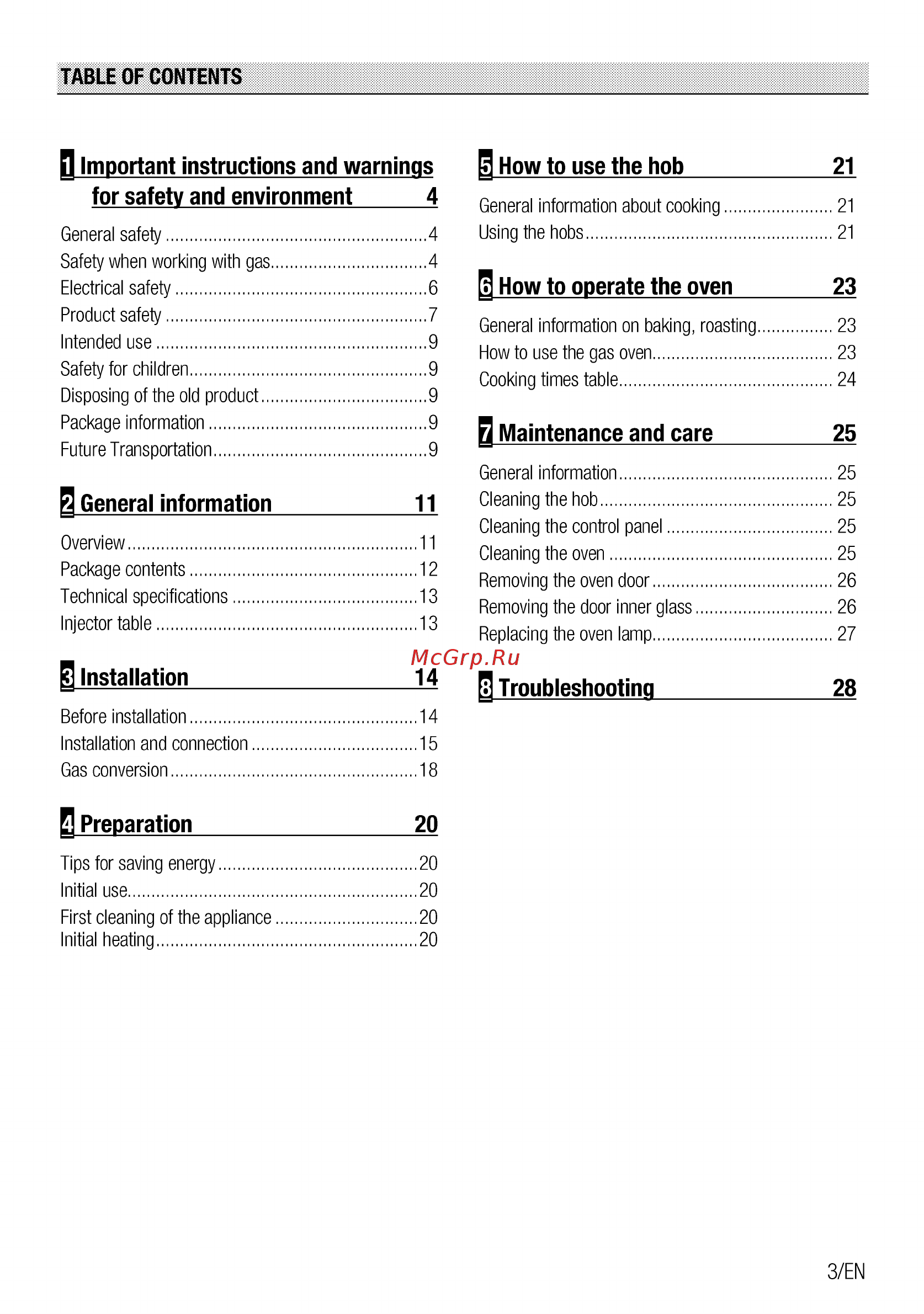 Beko FFSG42012B [3/96] How to operate the oven 23