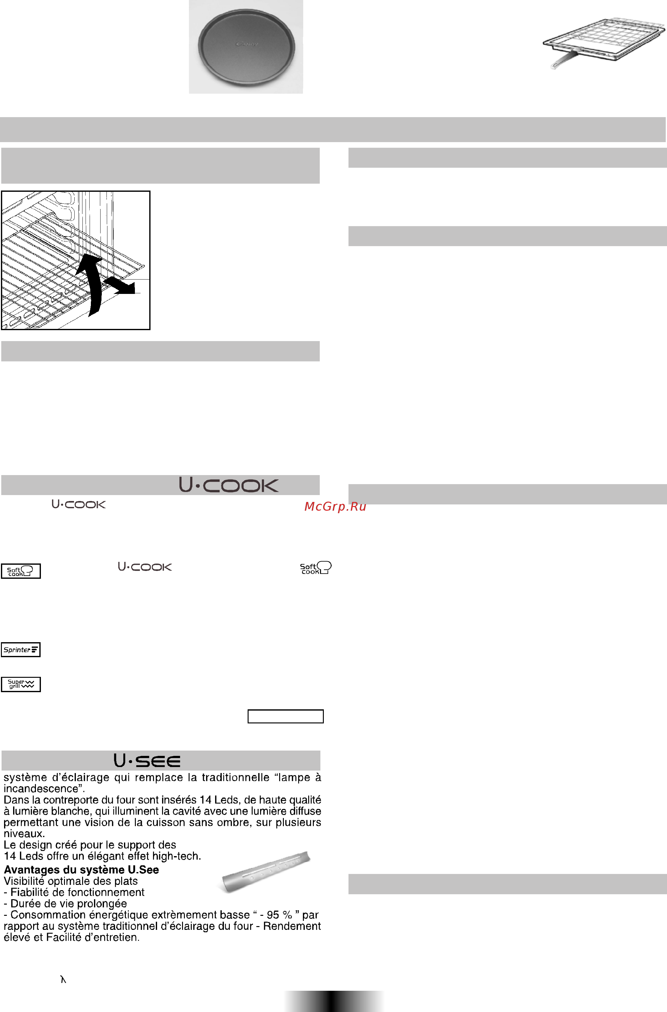Candy FHP 827 X [44/68] Consignes utiles