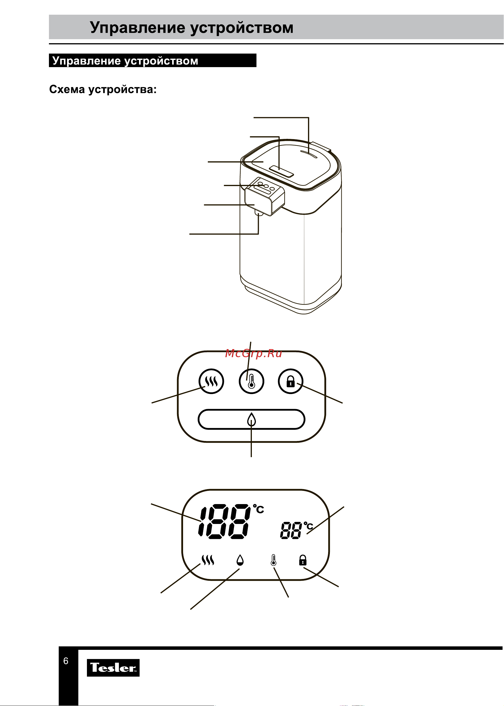 Tesler INGRID TP-5000 GREY Инструкция по эксплуатации онлайн [6/13] 594604
