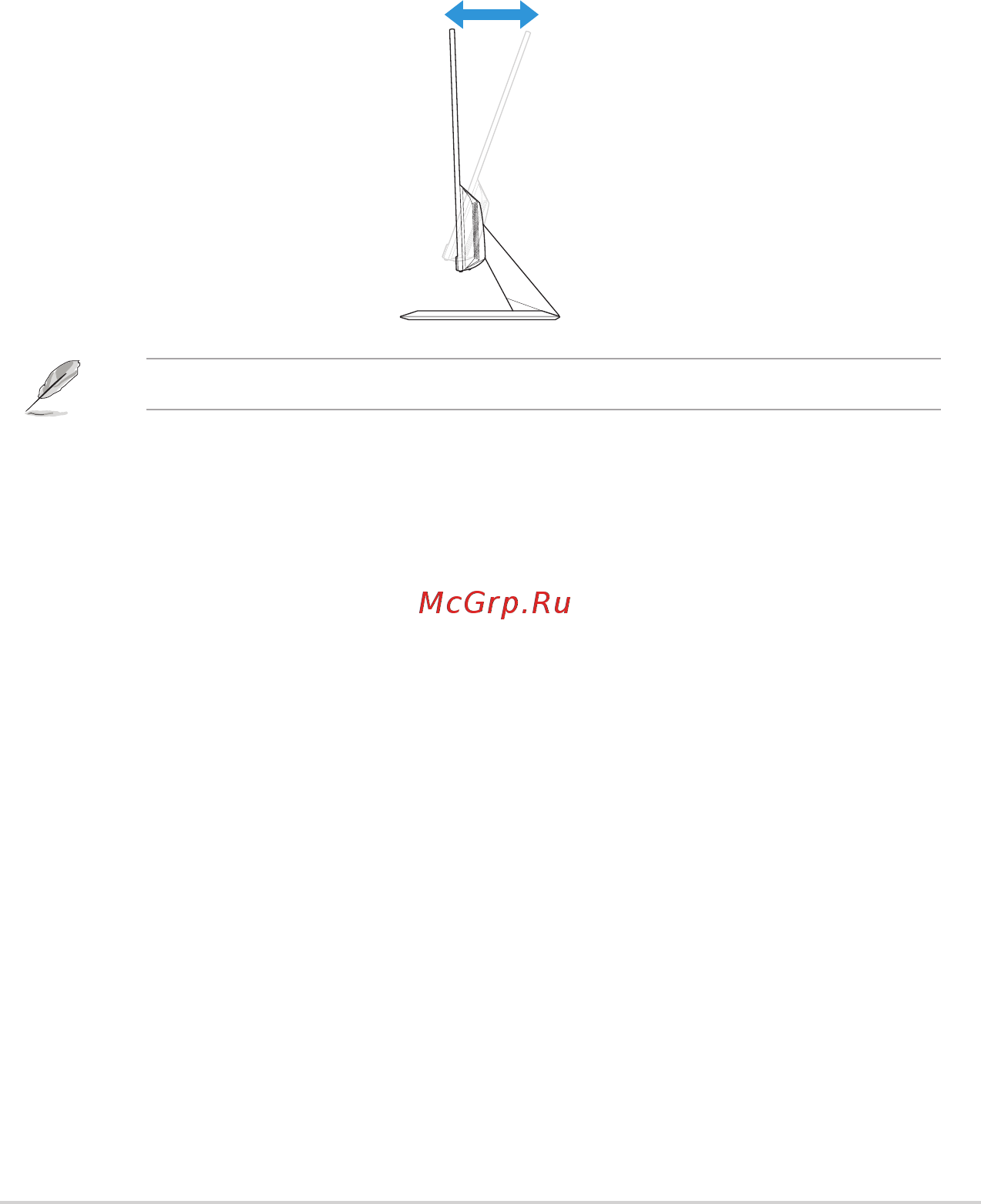 Asus VZ249HEG1R [13/30] Регулировка положения монитора