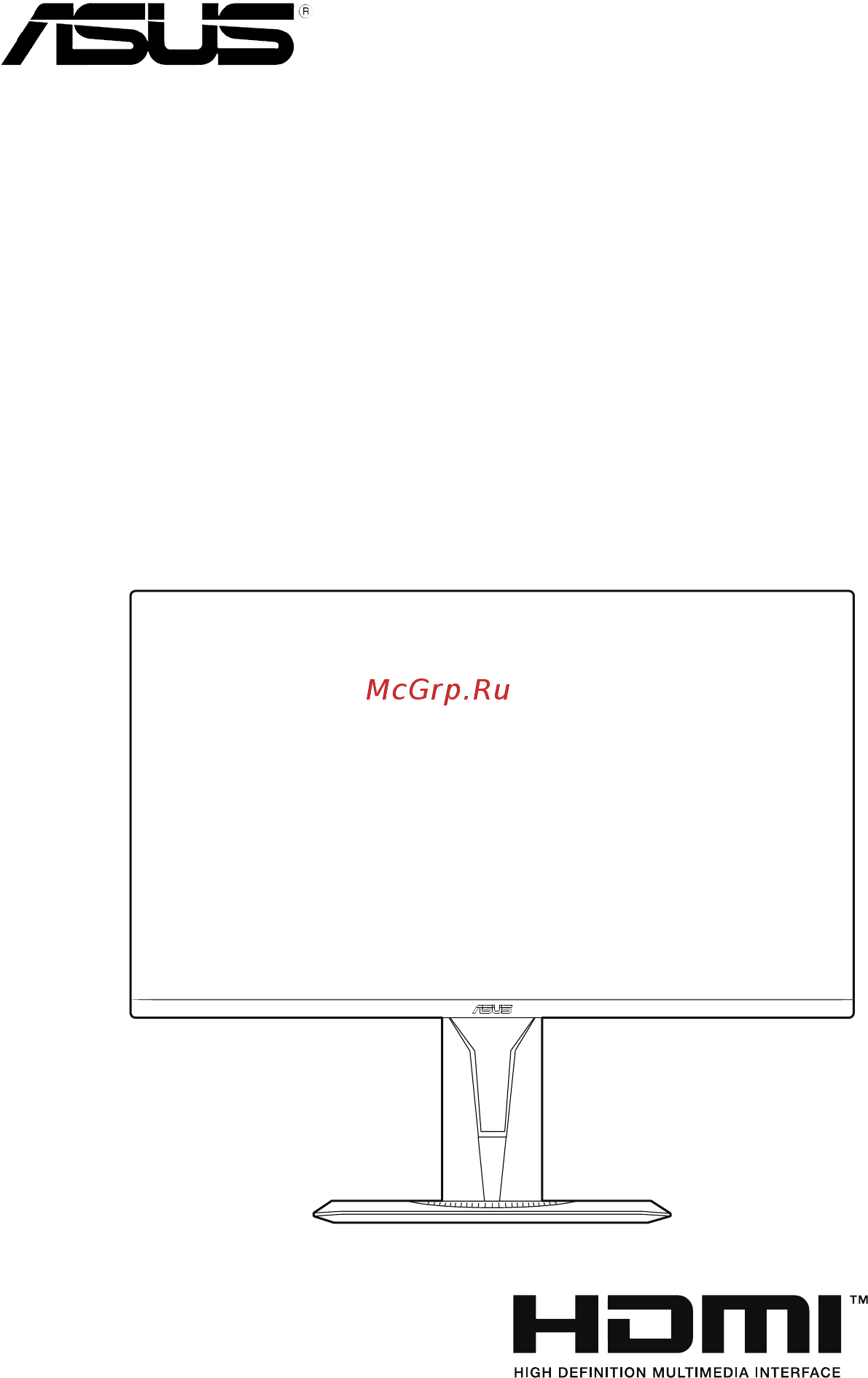 Asus TUF Gaming VG27WQ Руководство пользователя онлайн