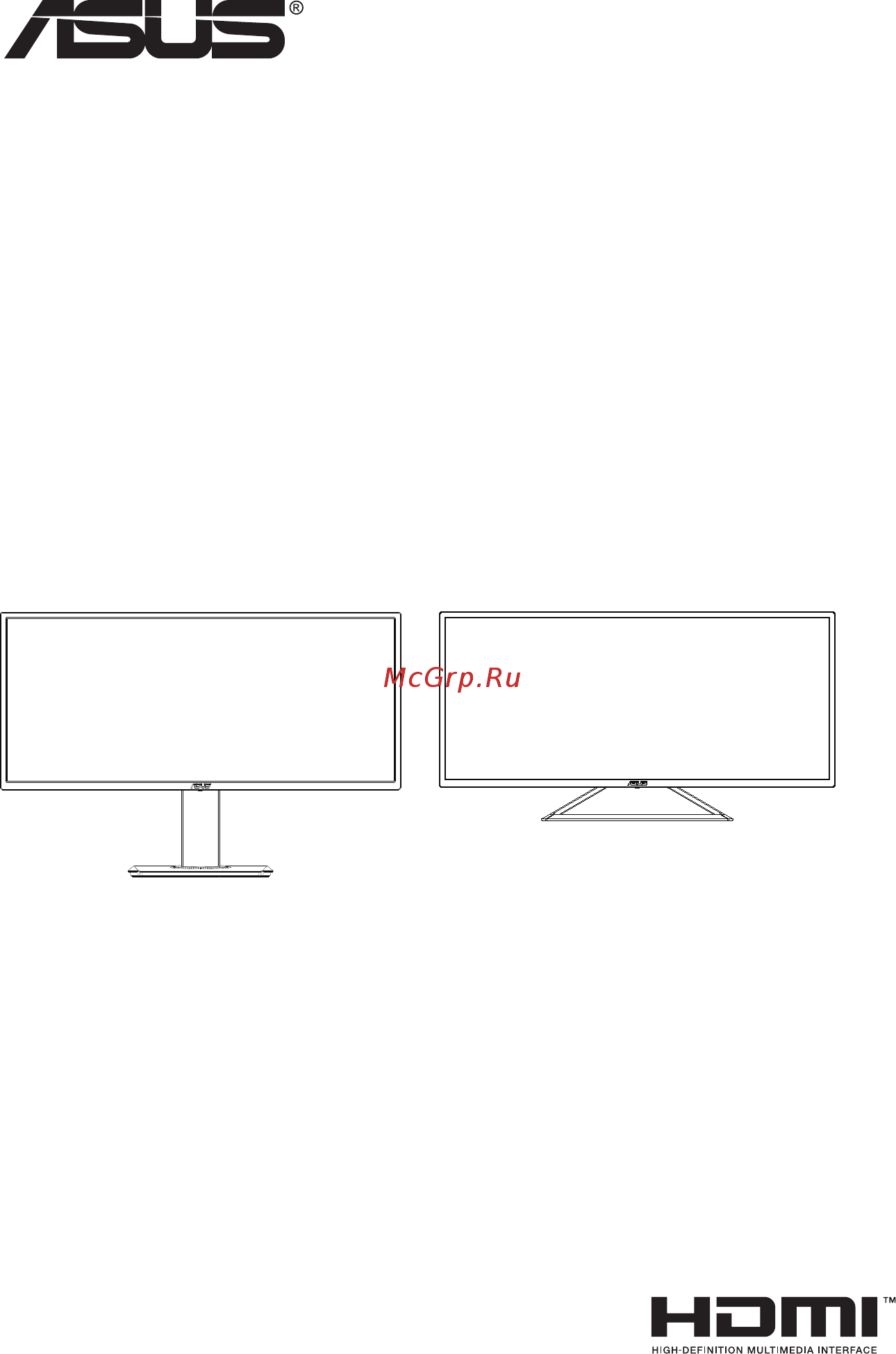 Asus VP348QGL Руководство пользователя онлайн