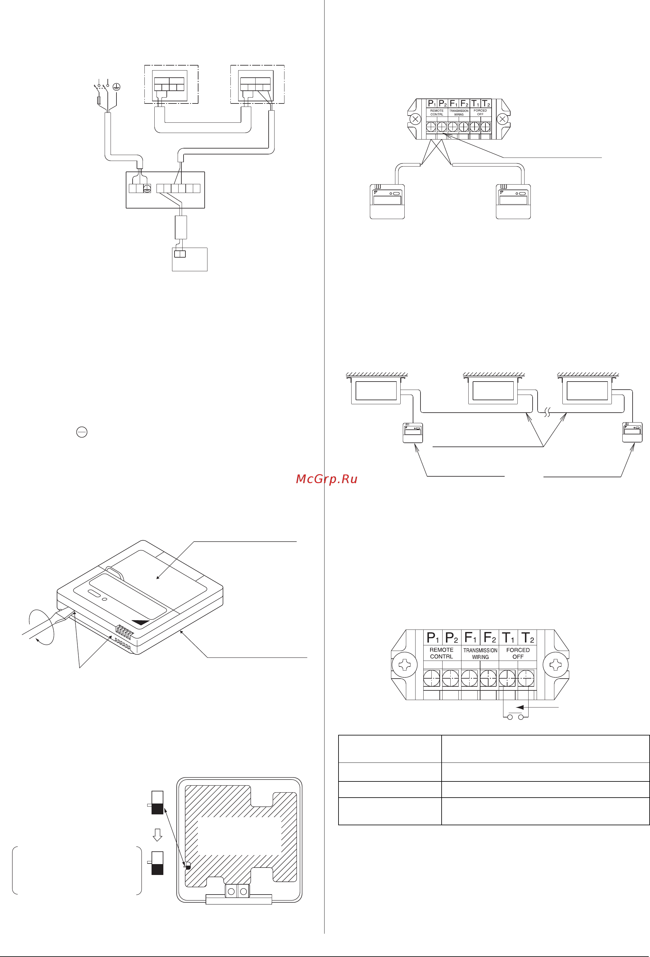 Daikin FXNQ25A2VEB [15/19] 2 управление с помощью 2 пультов ду управление 1 внутренним агрегатом посредством 2 пультов ду