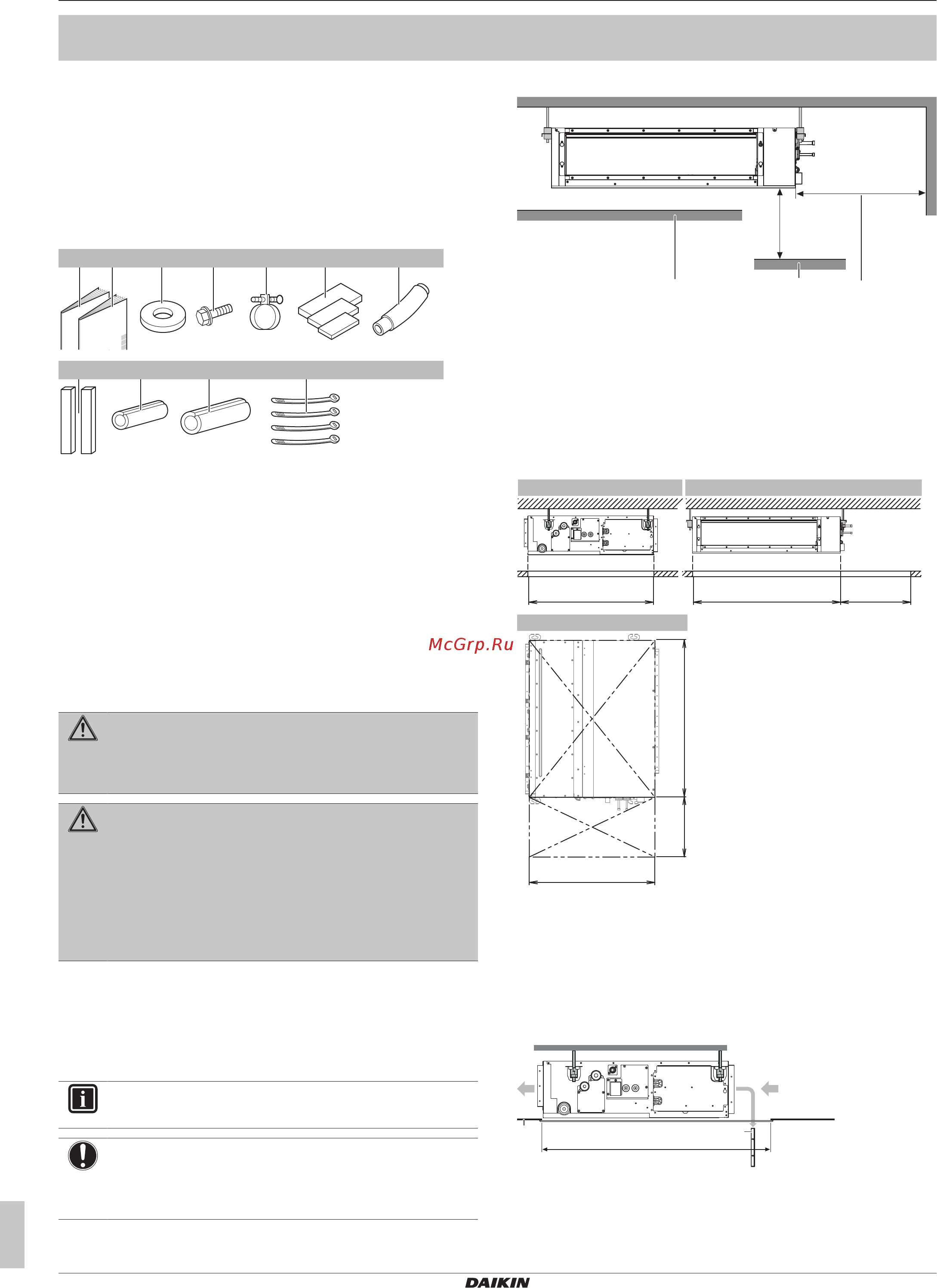 Daikin FXSN50A2VEB [12/24] For the installer