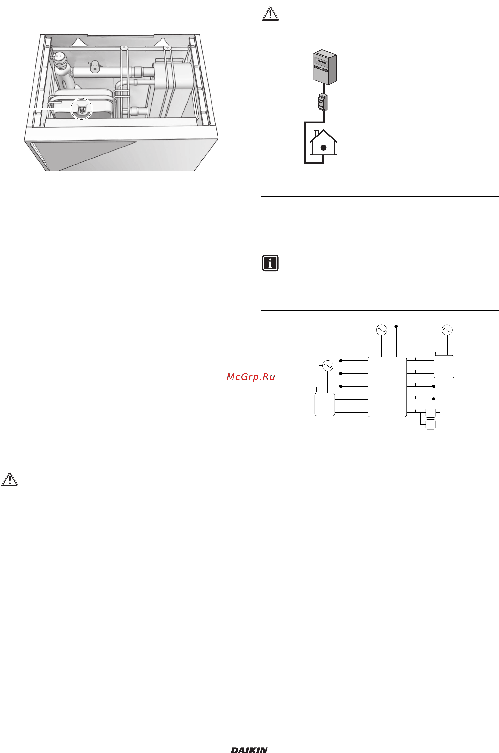 Daikin HXY080A8V1B [13/52] Подготовка электрической проводки