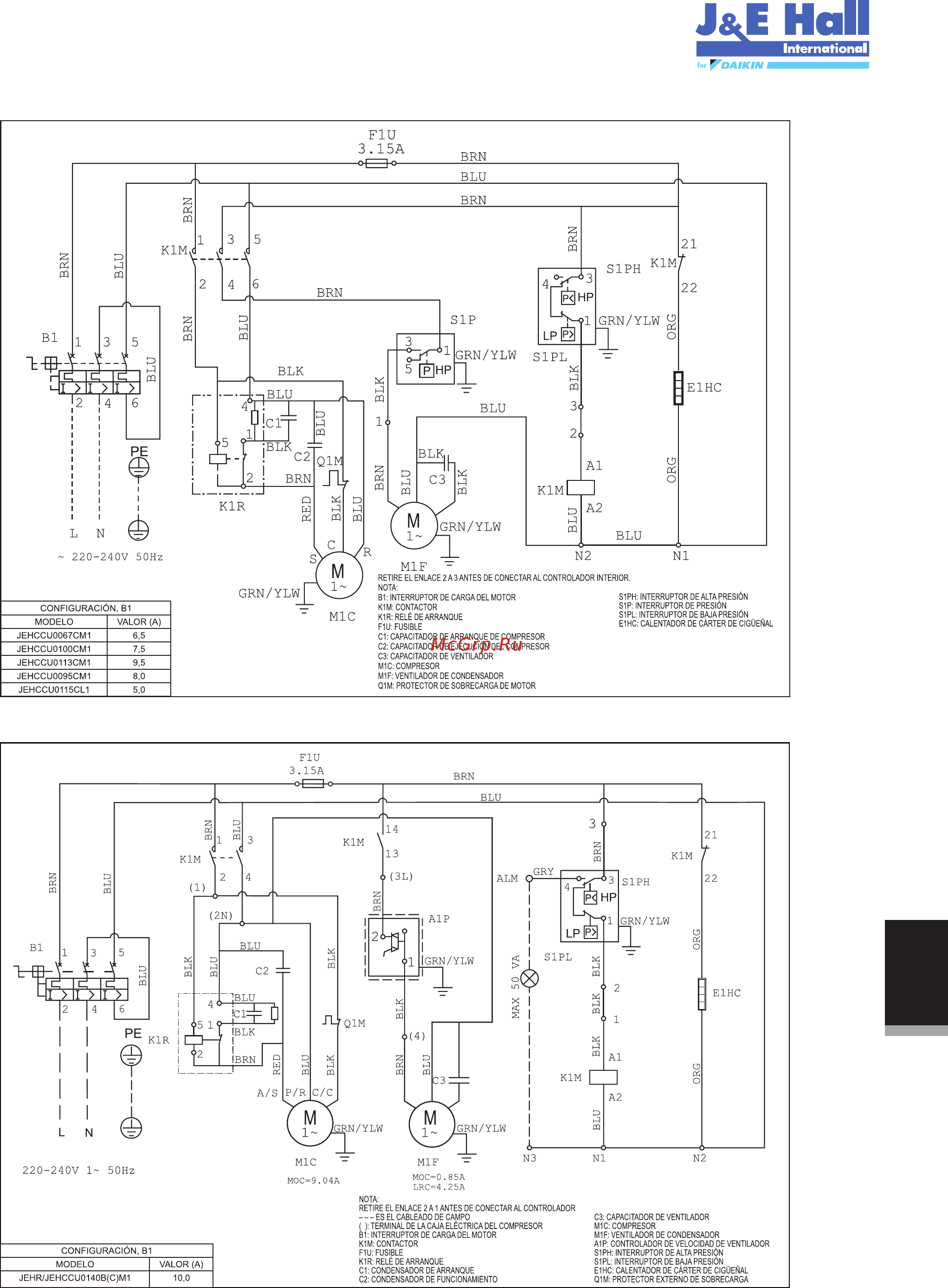 Daikin JEHSCU0200CM3 [113/216] Jehccu0067cm1 jehccu0095cm1 jehccu0100cm1 jehccu0113cm1 jehccu0115cl1