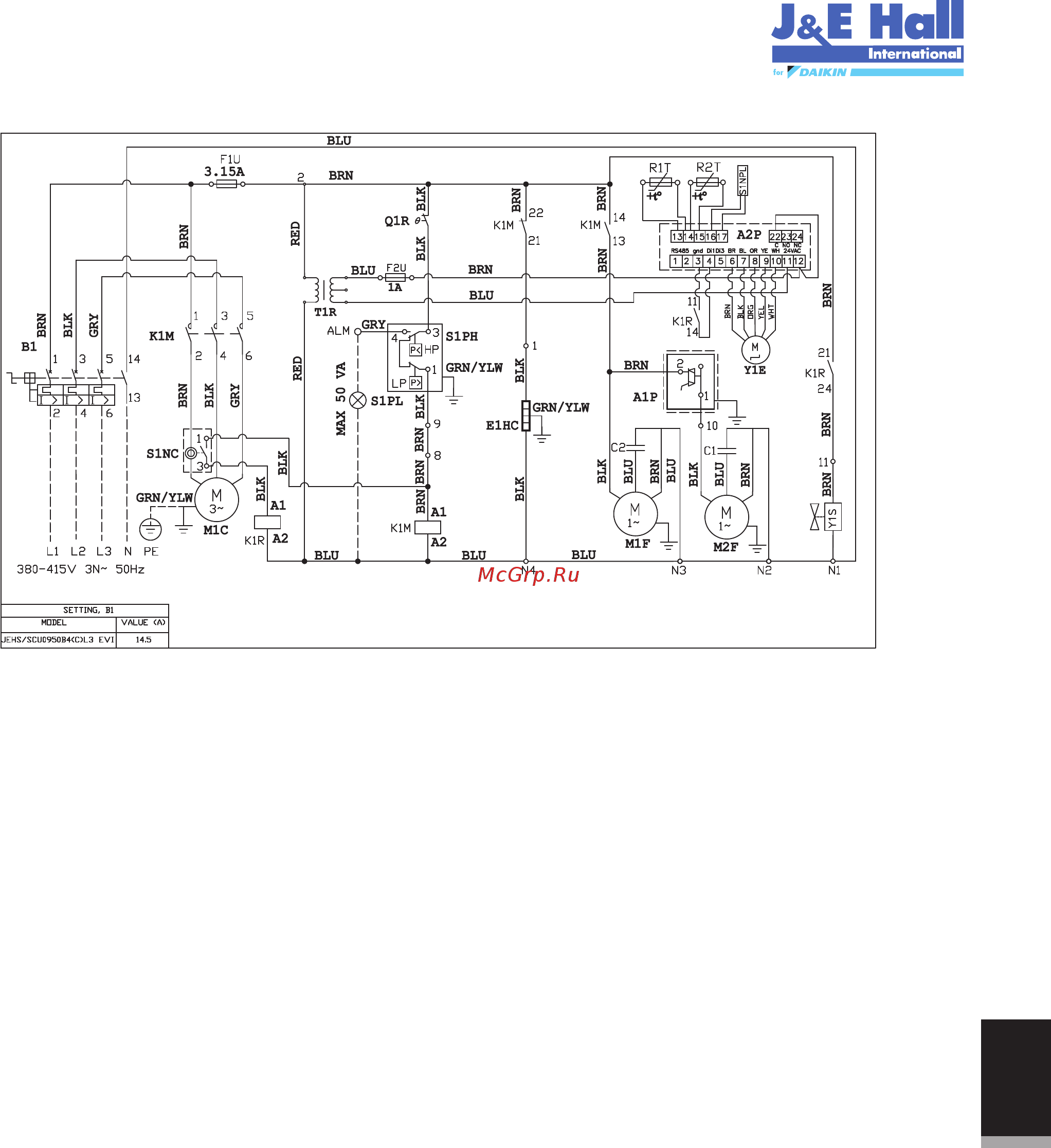 Daikin JEHSCU0200CM3 [166/216] Jehscu0950cl3 evi