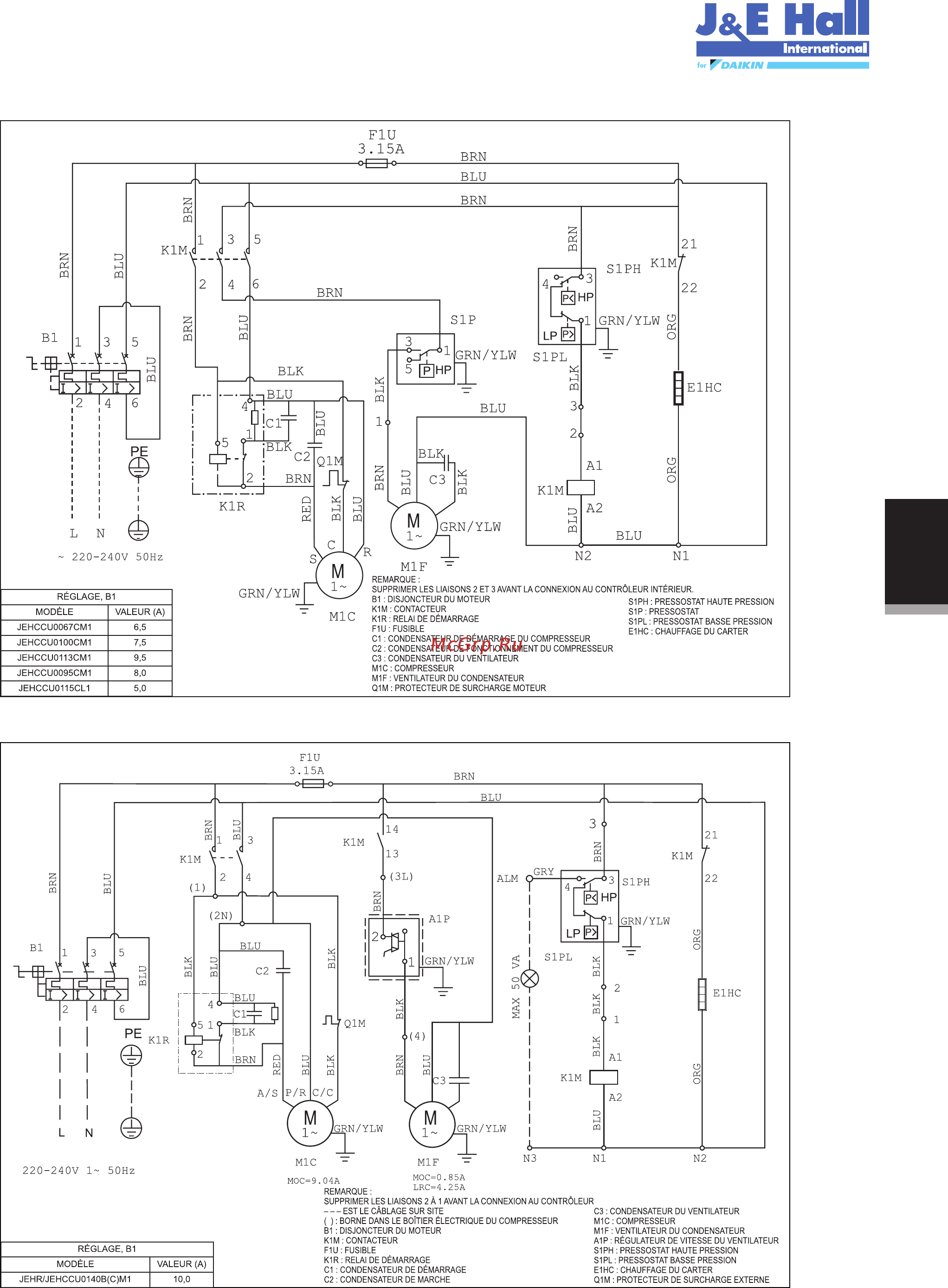 Daikin JEHSCU0500CM3 [65/216] Jehccu0067cm1 jehccu0095cm1 jehccu0100cm1 jehccu0113cm1 jehccu0115cl1