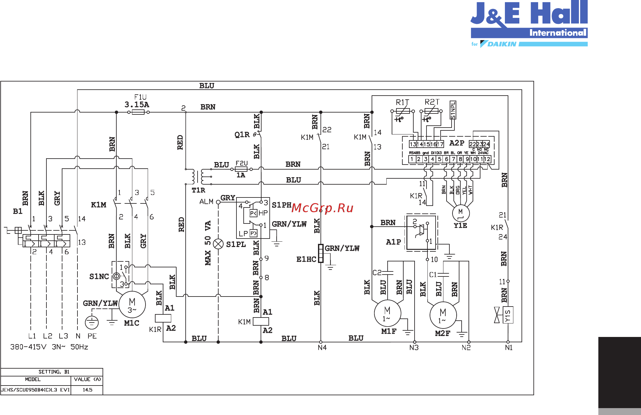 Daikin JEHSCU0500CM3 [70/216] Jehscu0950cl3 evi