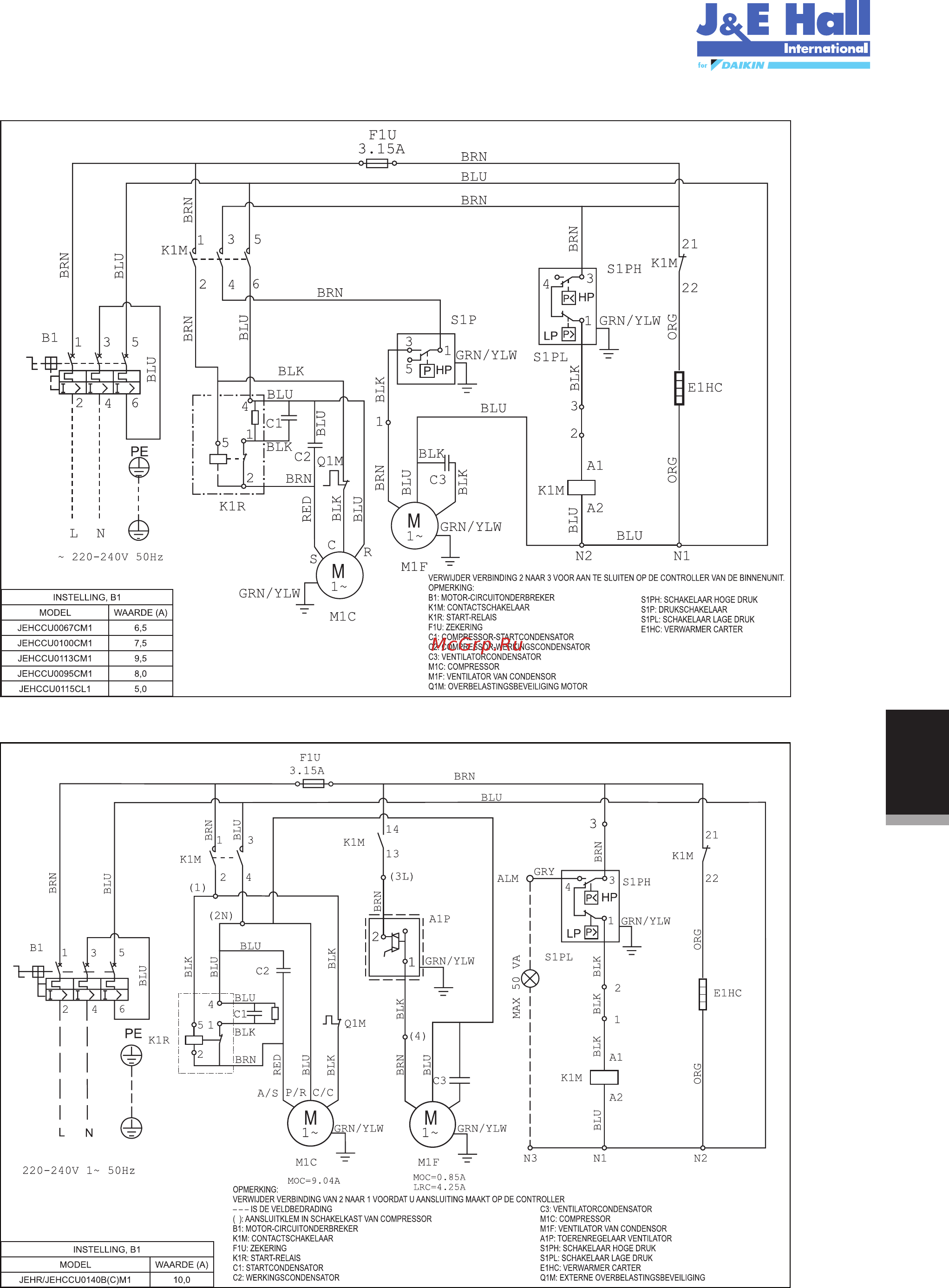 Daikin JEHSCU0500CM3 [89/216] Jehccu0067cm1 jehccu0095cm1 jehccu0100cm1 jehccu0113cm1 jehccu0115cl1