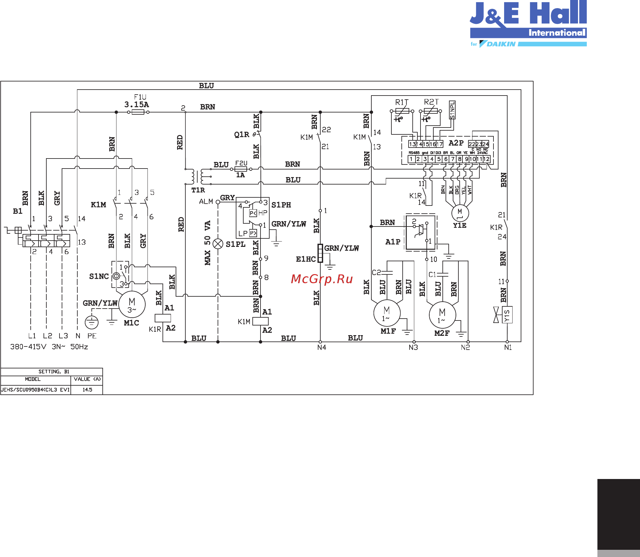 Daikin JEHSCU0200CM3 [94/216] Jehscu0950cl3 evi