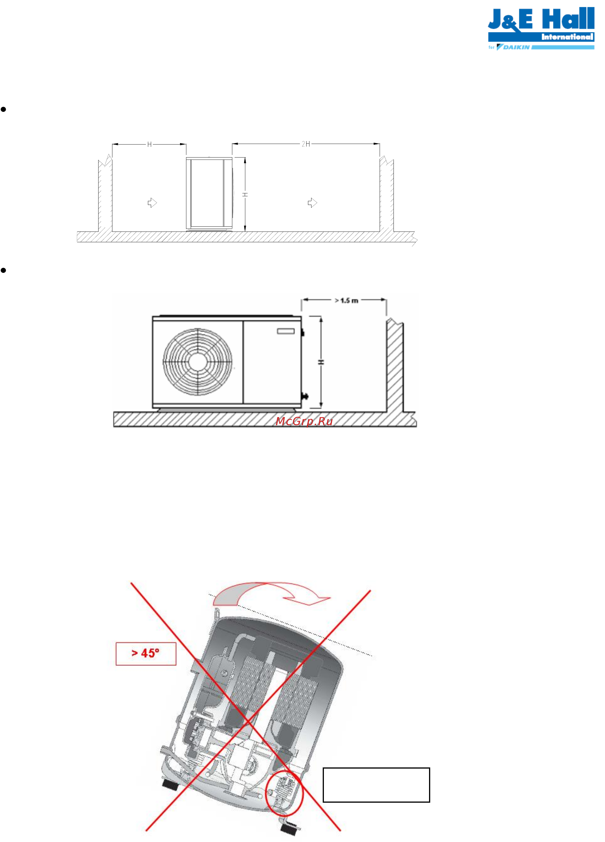 Daikin JEHCCU0067CM1 [93/120] Обращение с компрессором