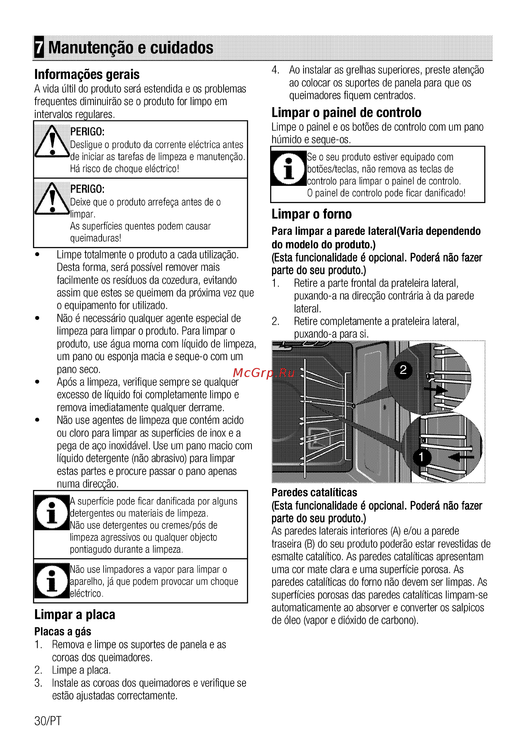Beko GM15121DX [102/108] Q manutençao e cuidados