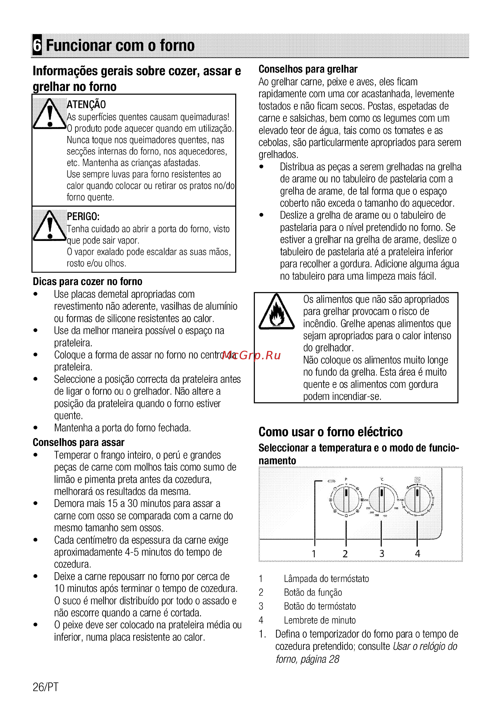Beko GM15121DX [98/108] Funcionar com o forno
