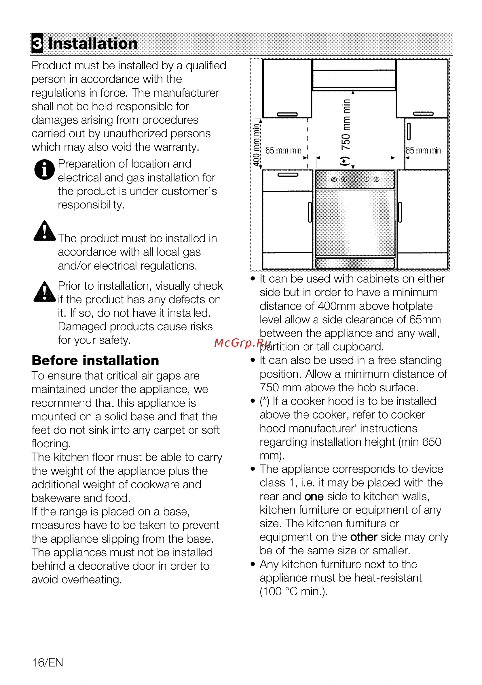 Beko FSE52130GSS [16/88] Installation