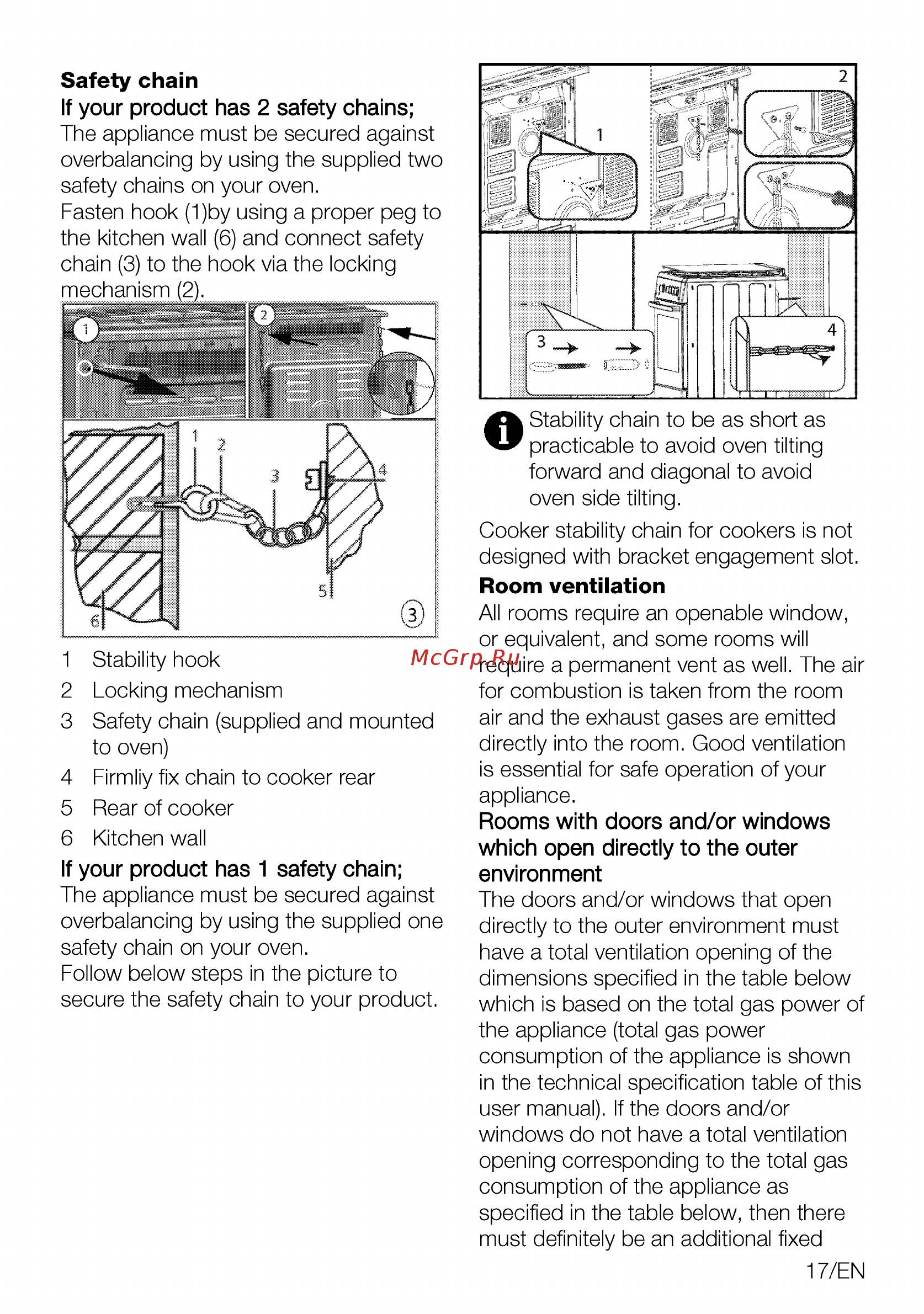 Beko FSE52130GSS [17/88] Safety chain if your product has 2 safety chains